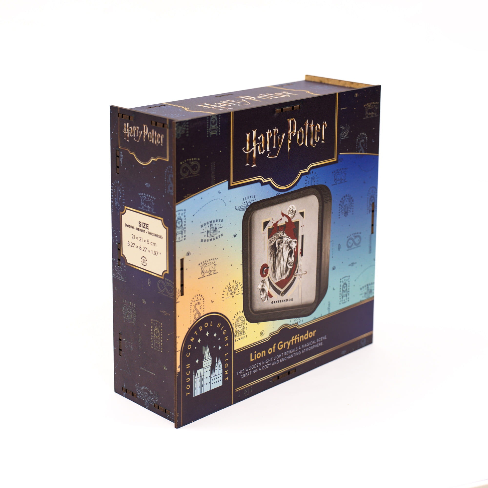 Wooden Acrylic Harry Potter Night Light - Lion of Gryffindor by Enjoy The Wood 