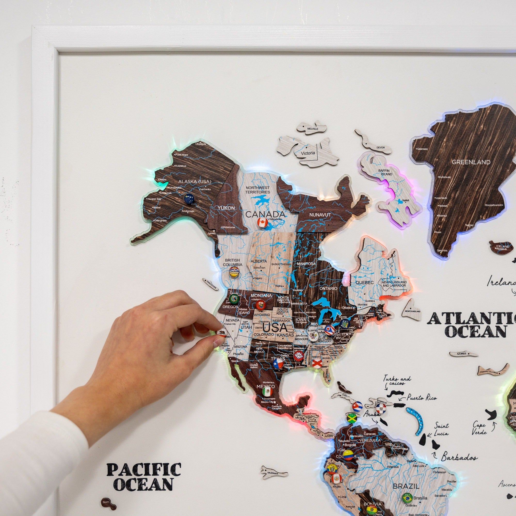 V12 WORLD MAP POLO 地図柄ポロ 新品タグ付 Map on Board LED 2.0 Cappuccino | Enjoy The Wood
