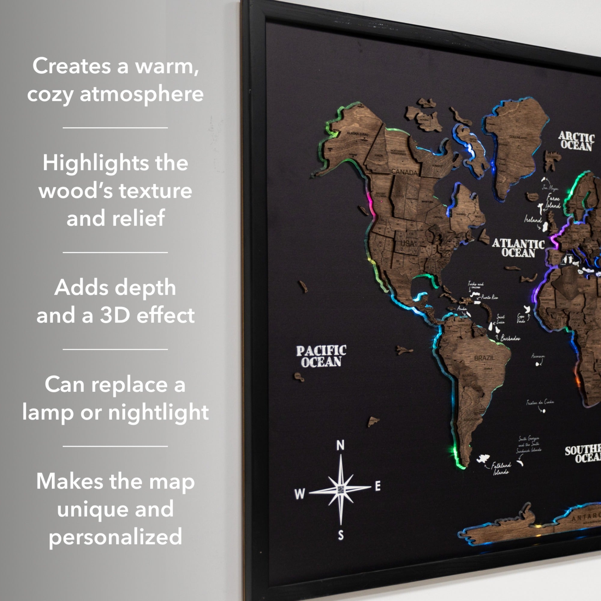 Map on Board LED 2.0 Dark Walnut info