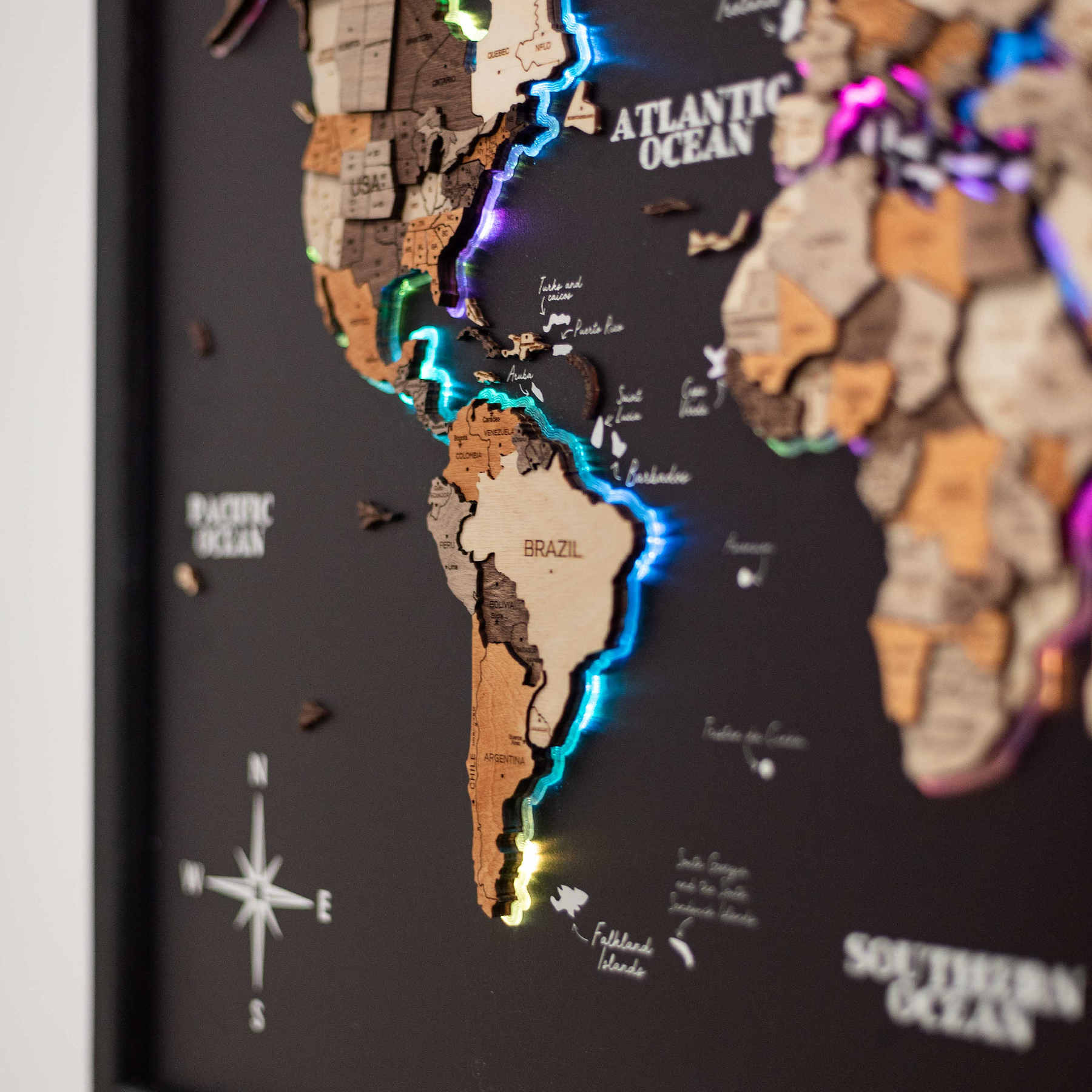led lights wall art