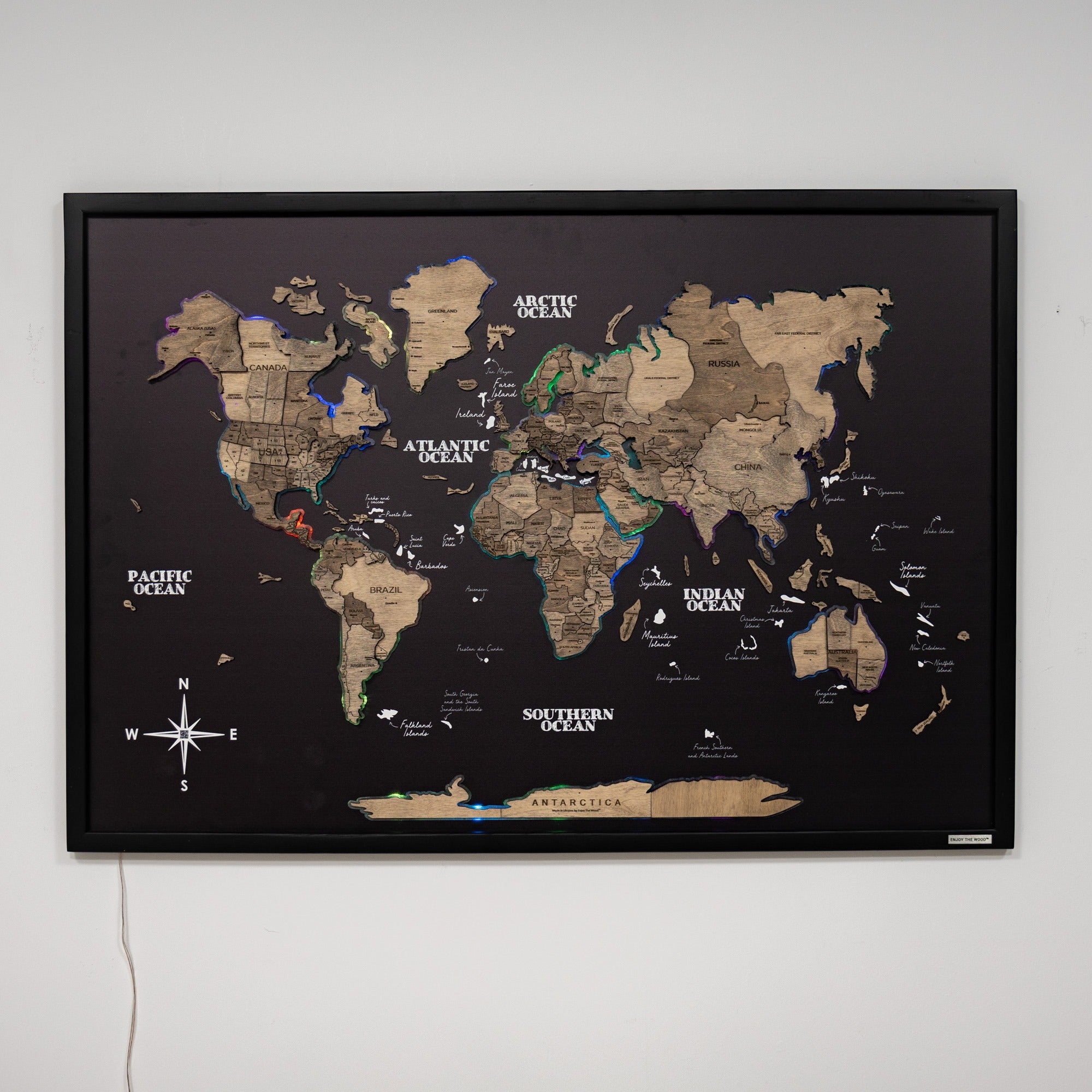 brown and black wall art