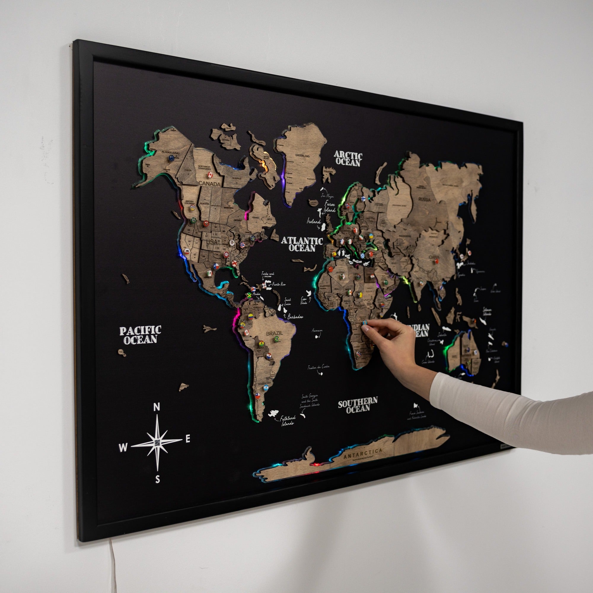 Map on Board LED 2.0 Terra | Enjoy The Wood