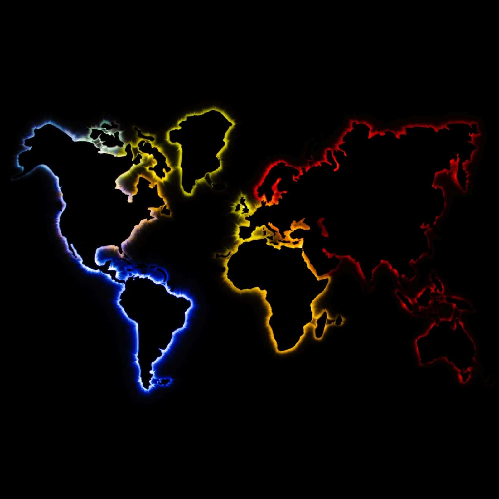 light up map of the world