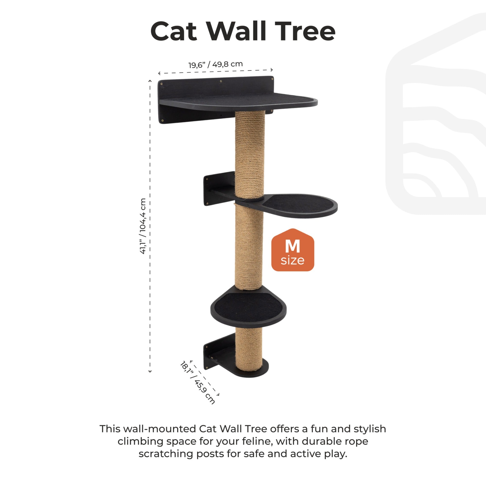 Medium Cat Tree – Black