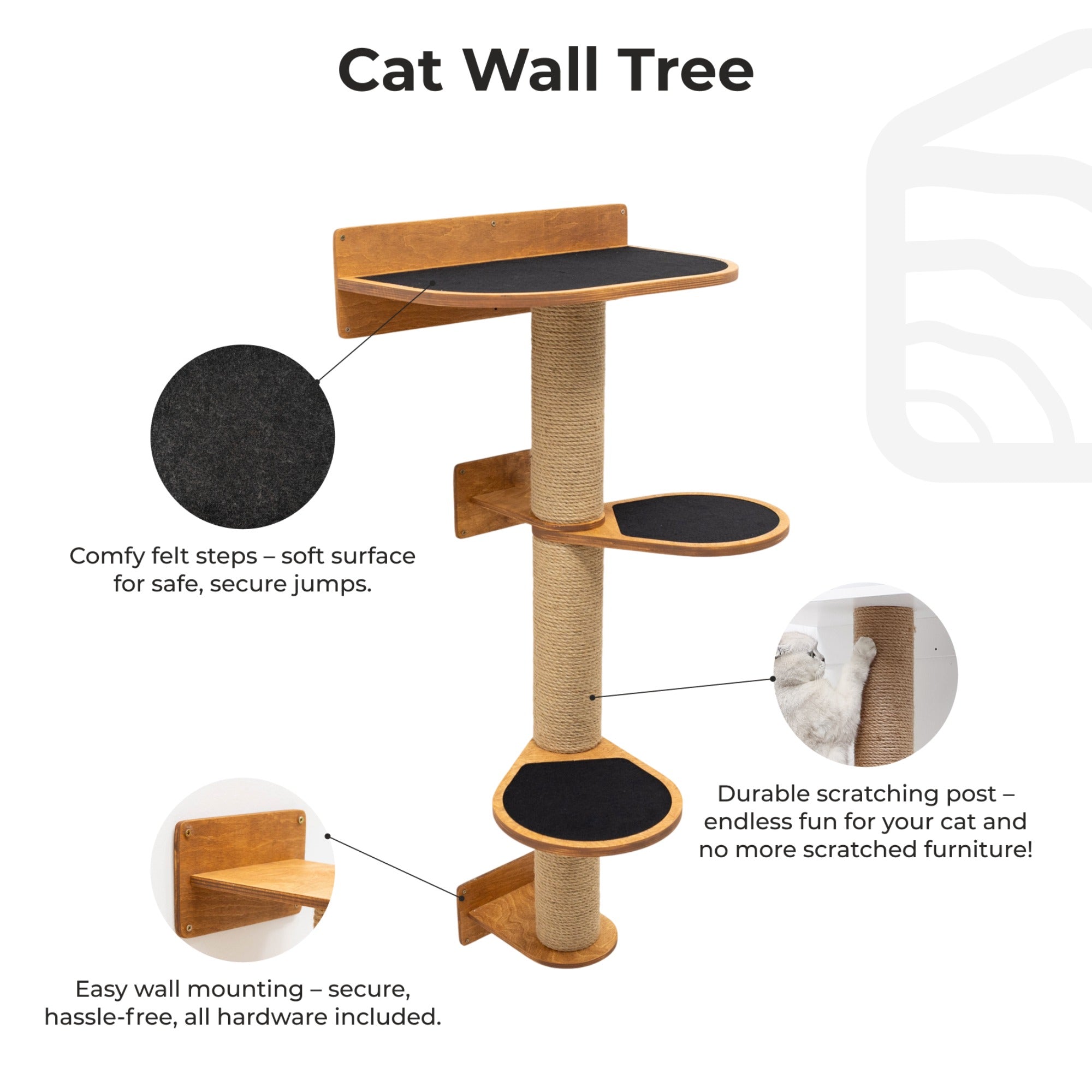 Medium Cat Tree – Oak