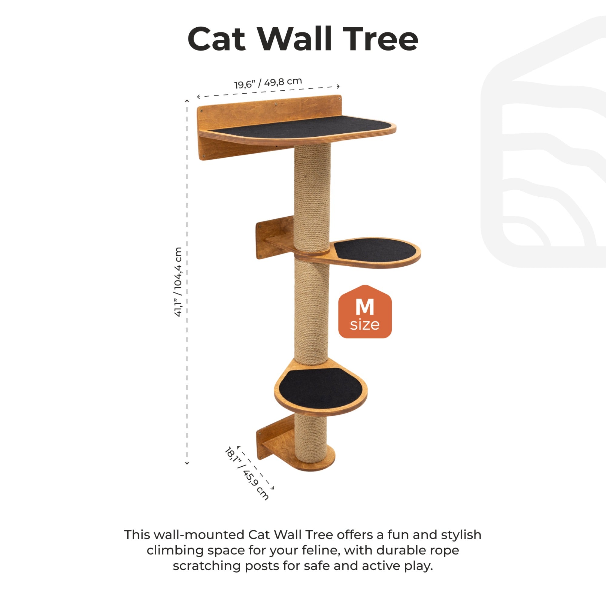 Medium Cat Tree – Oak