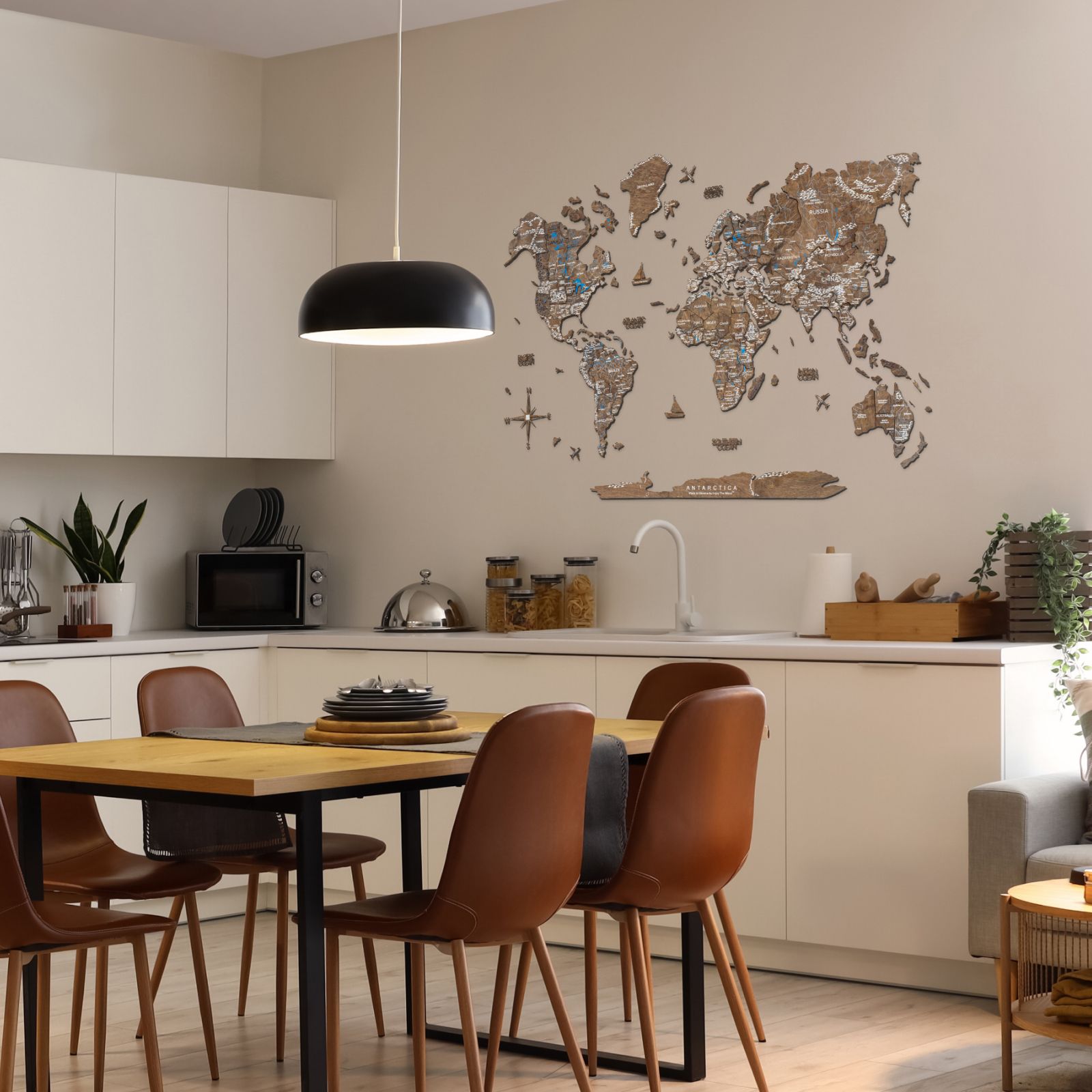 【Disney】ミニチュアコレクション　壁掛け　木製　ᒍOᒪᒪY COUNTRY Kitchen Wall Decor • Enjoy The Wood