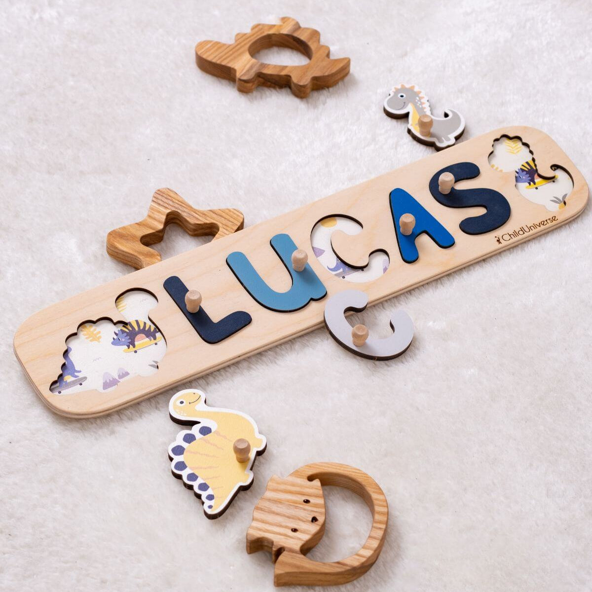 dino woody  name  puzzle 