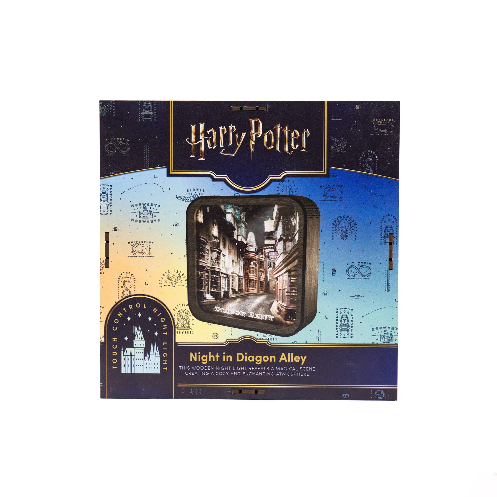 Wooden Acrylic Harry Potter Night Light - Night in Diagon Alley by Enjoy The Wood 