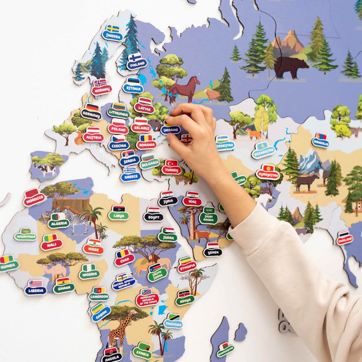 world map nursery