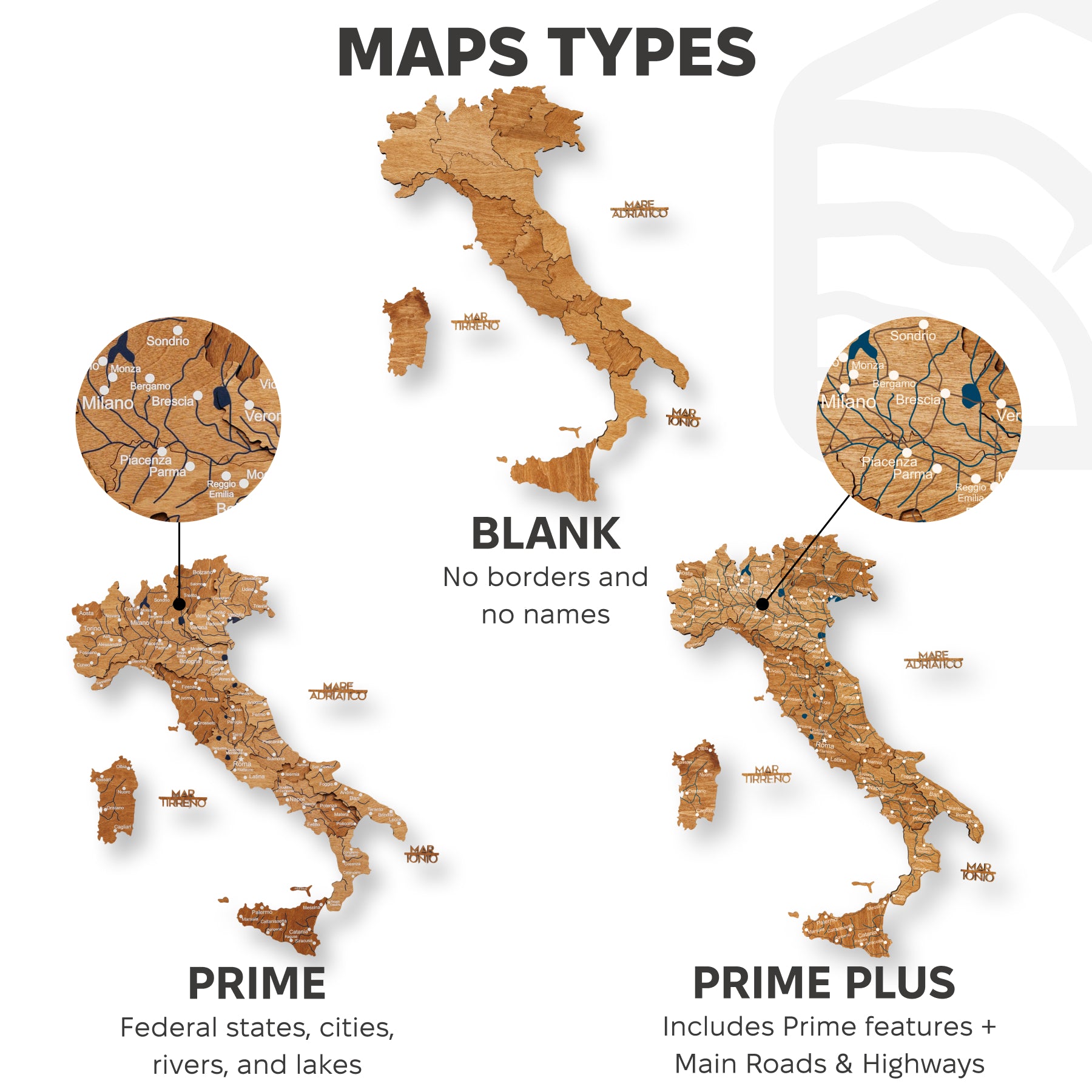 info italy oak map