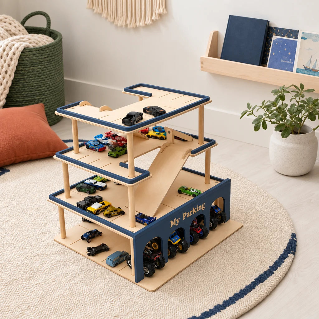 navy toy parking garage