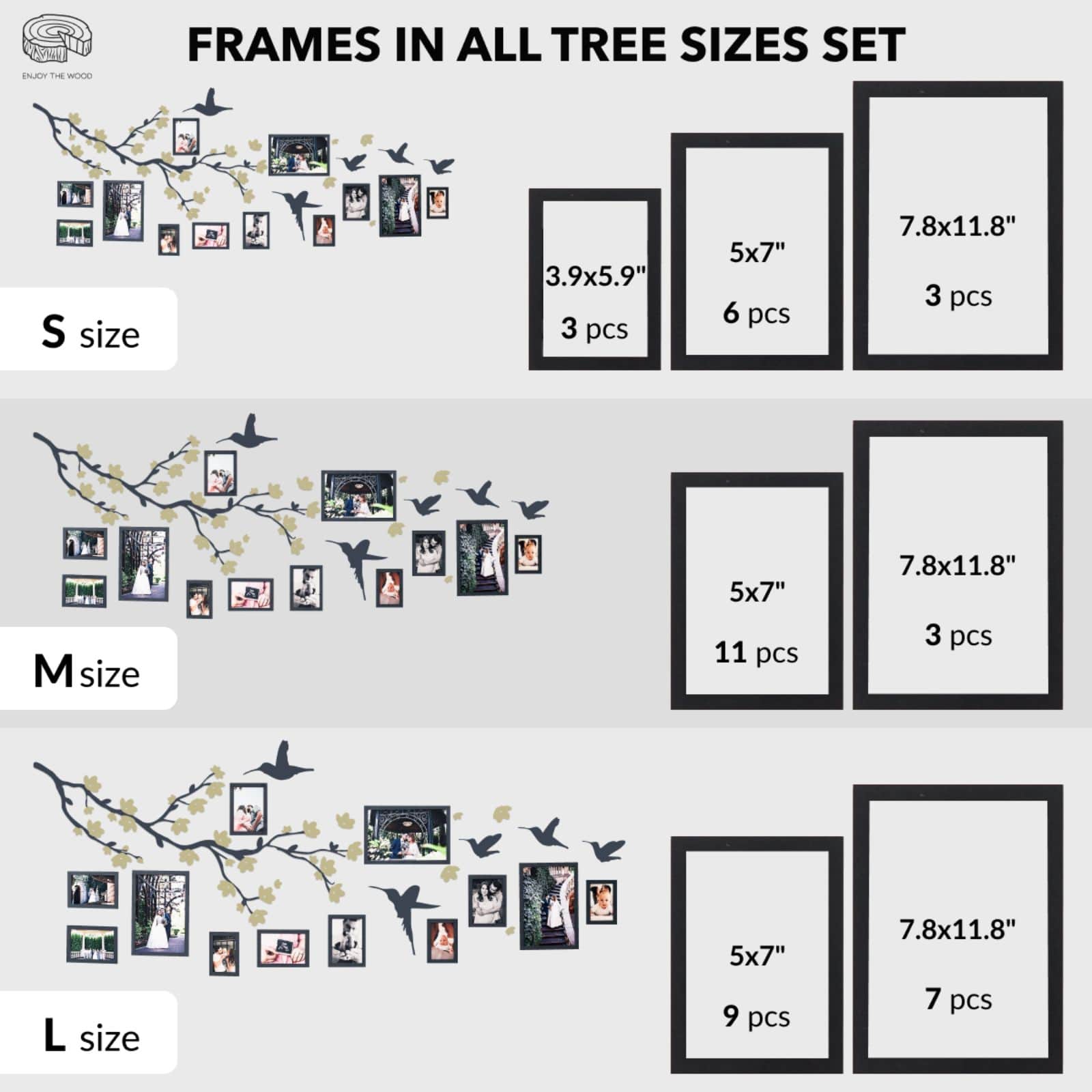 personalized wooden family tree