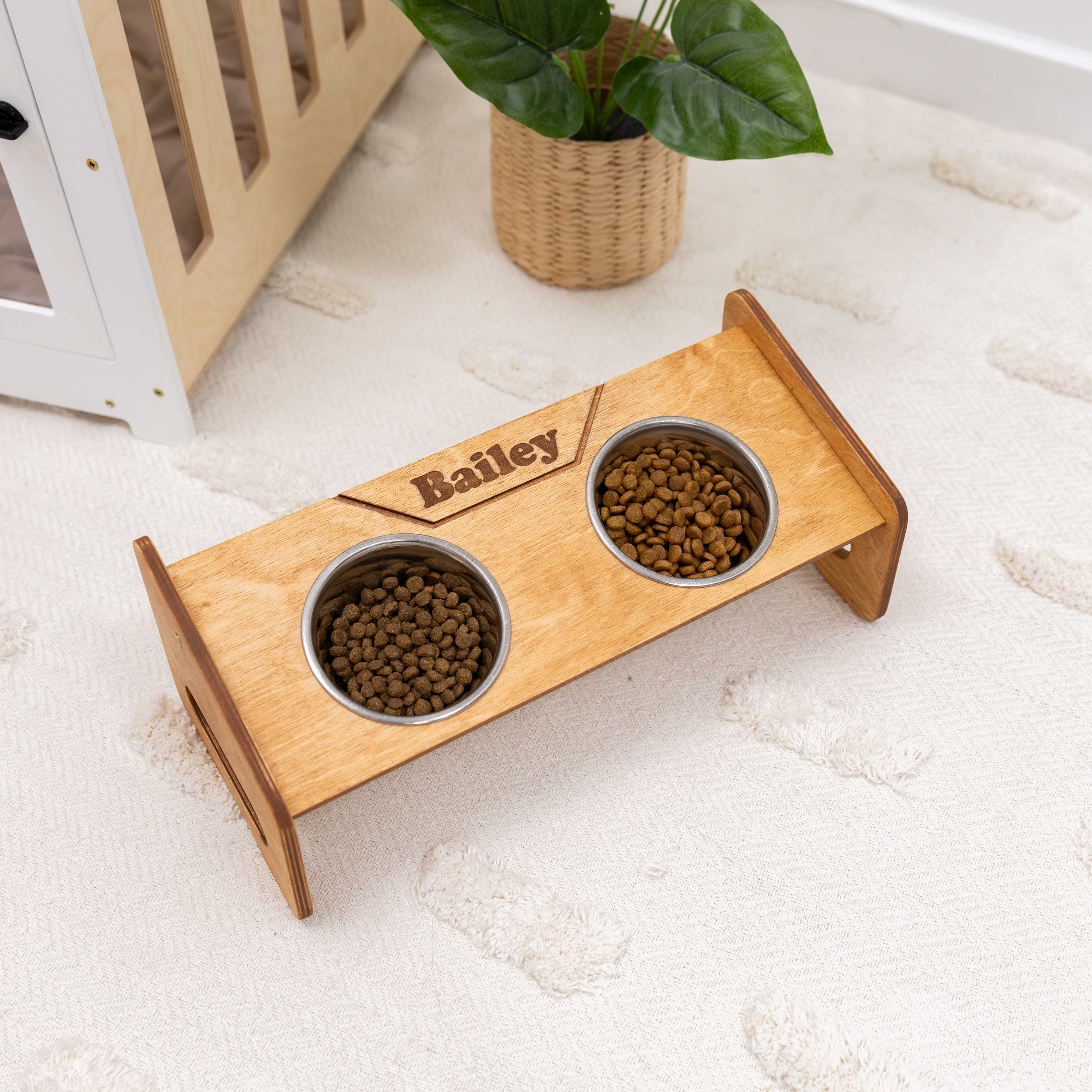 Pet Bowl Stand - Classic by Enjoy The Wood 