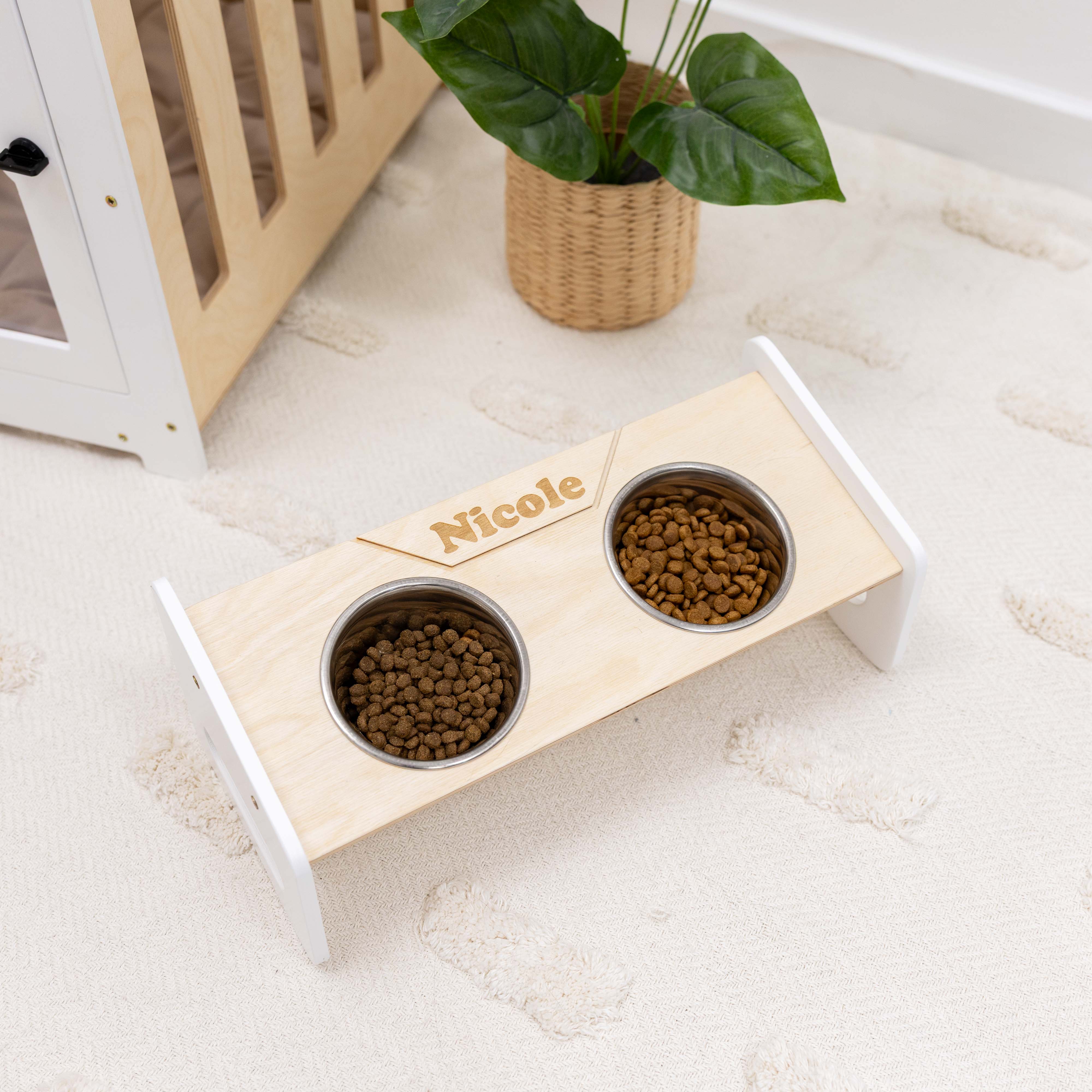 Pet Bowl Stand - Classic by Enjoy The Wood 