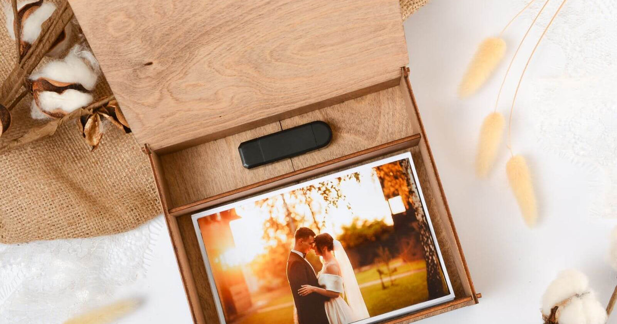 Personalized Wedding Photo Box • Enjoy The Wood