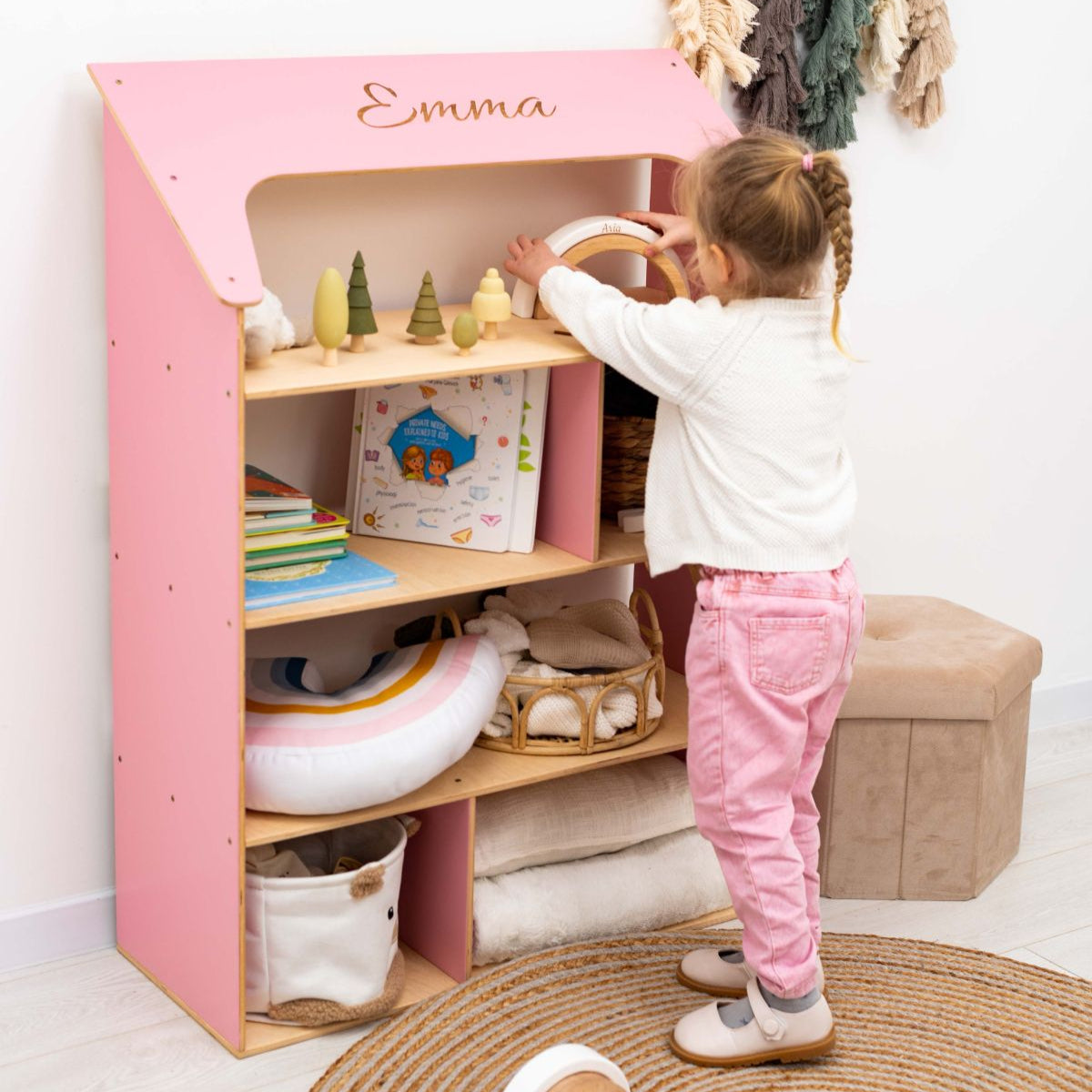 Pink Dollhouse Bookcase - Main Image