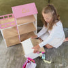 Wooden Dollhouse - Pink