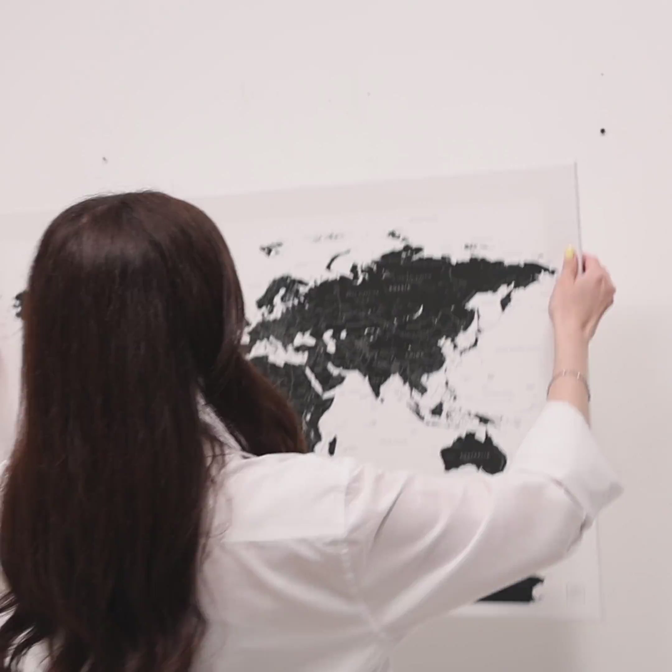 World Map on Canvas - Colorful • Enjoy The Wood
