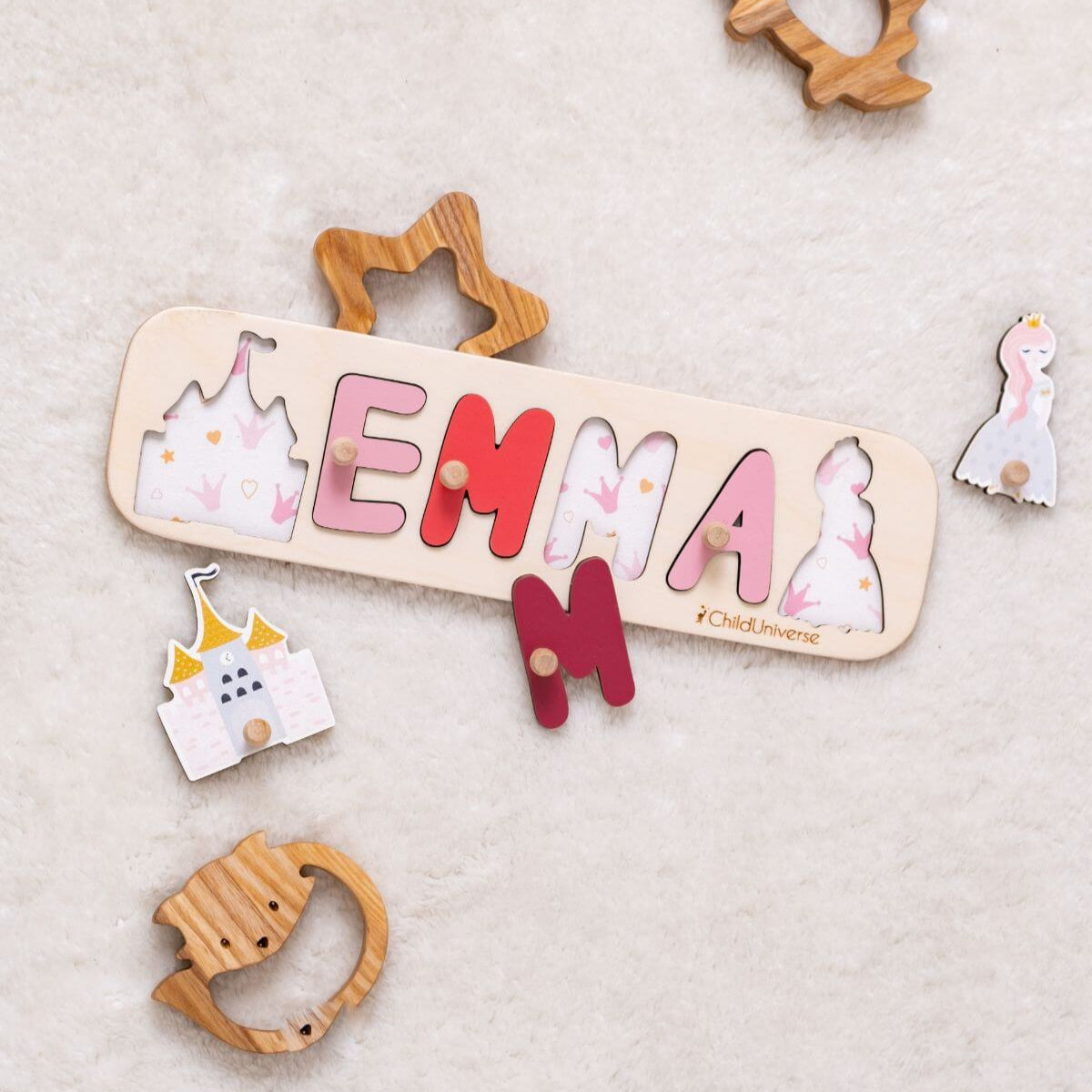 princess wooden name puzzle 