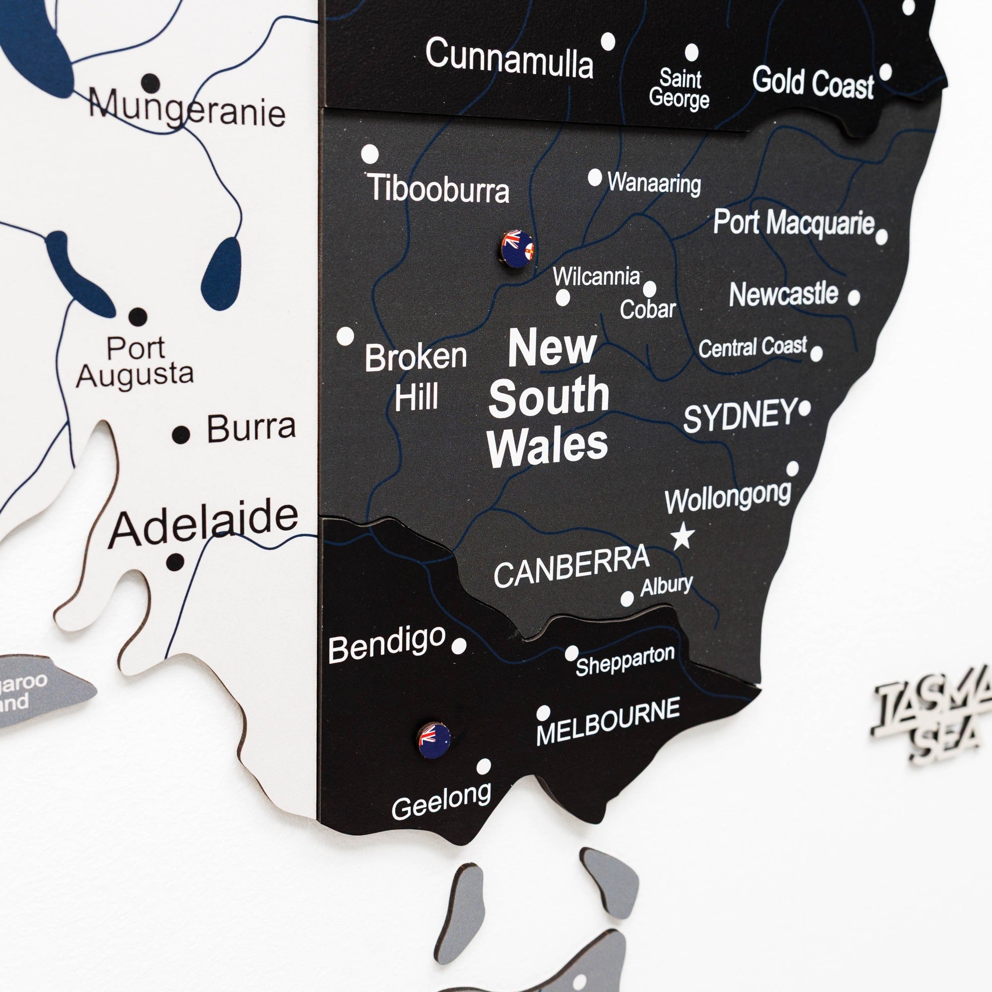3D Wooden Map of Australia - Nordik by Enjoy The Wood 