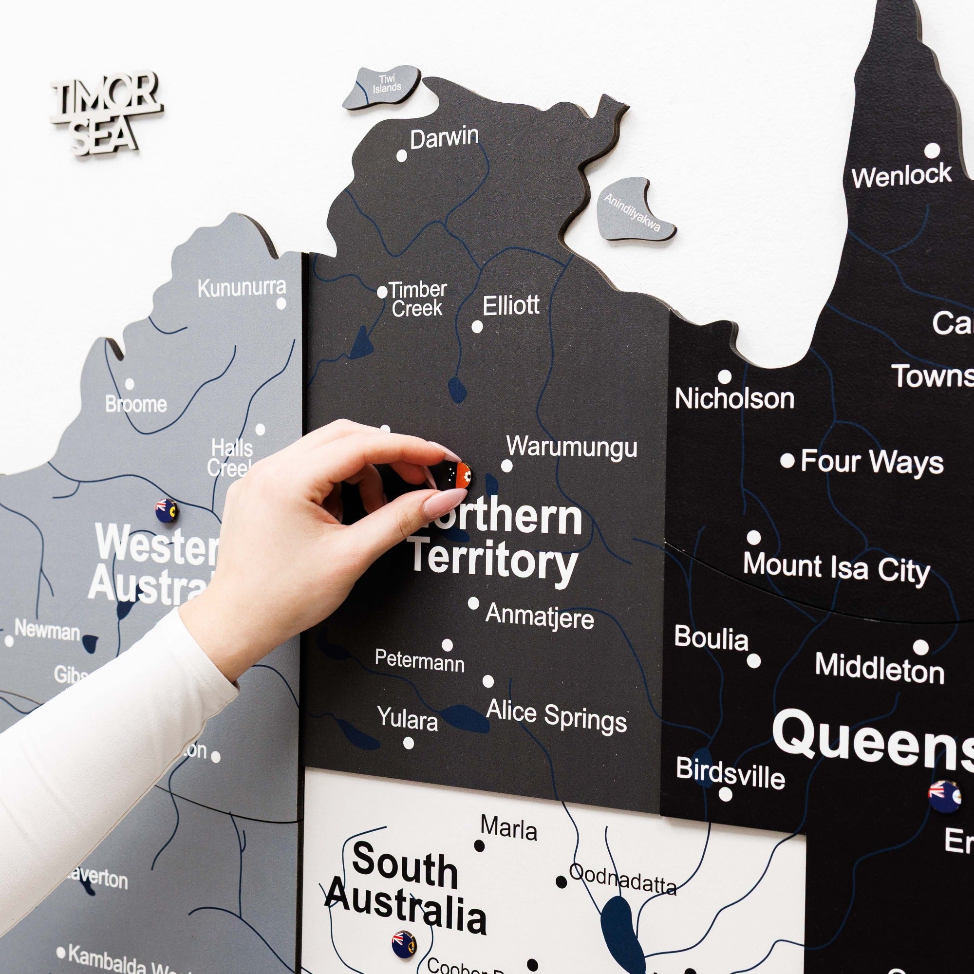 3D Wooden Map of Australia - Nordik by Enjoy The Wood 