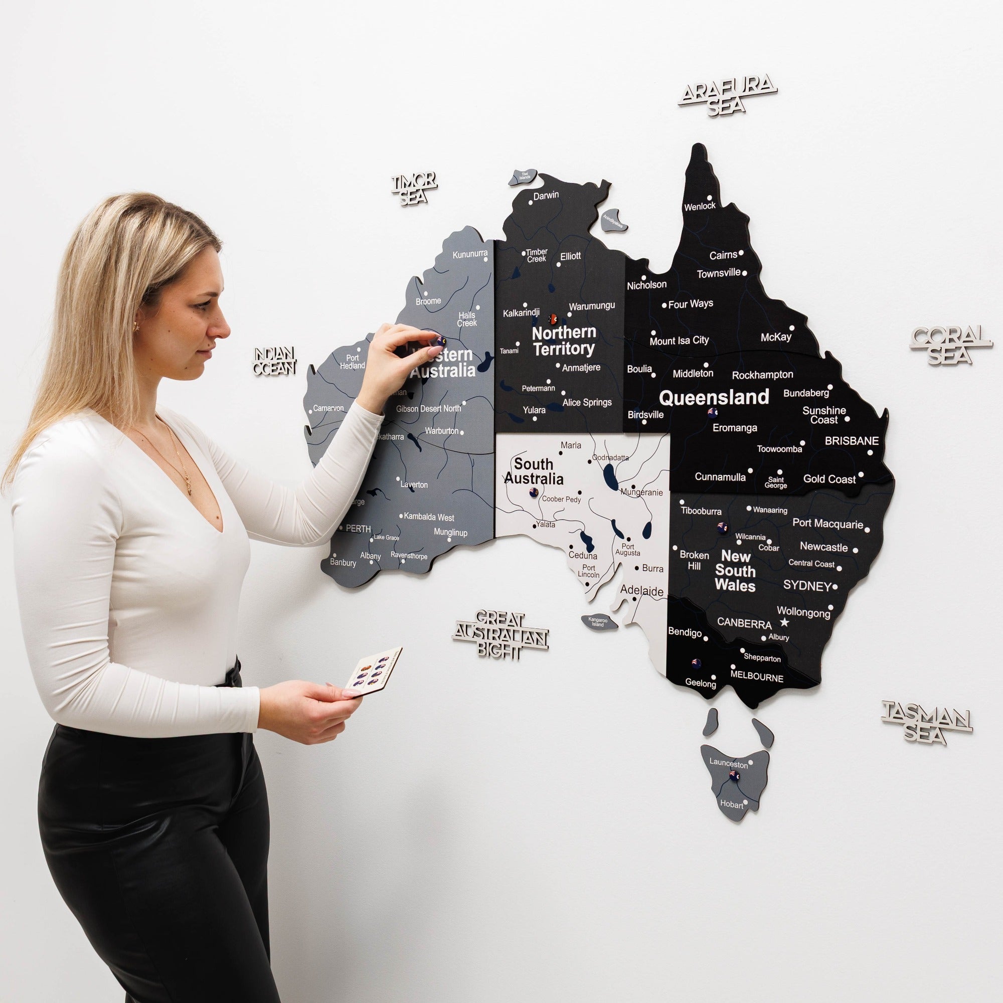 3D Wooden Map of Australia - Nordik by Enjoy The Wood 