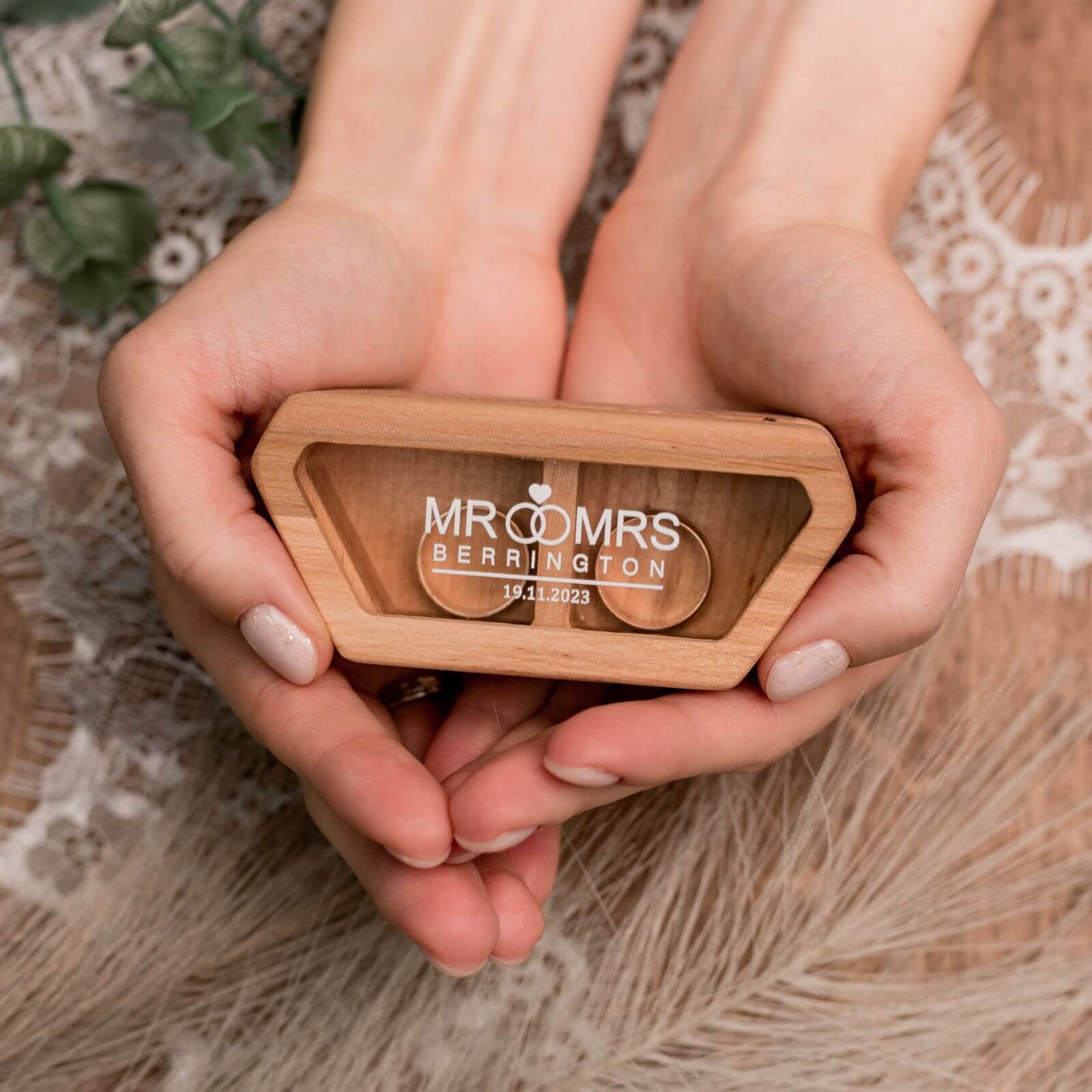 wooden wedding ring boxes