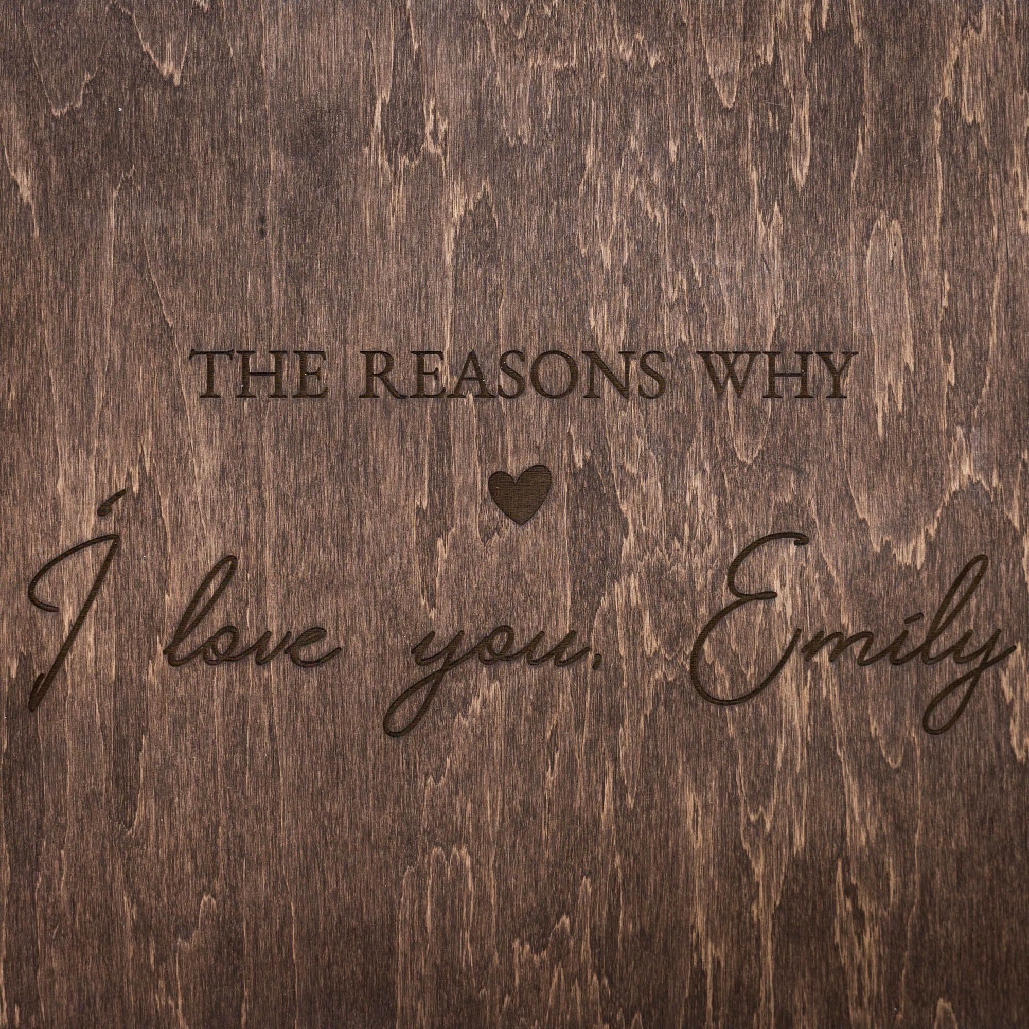 Álbum de madera Corazón