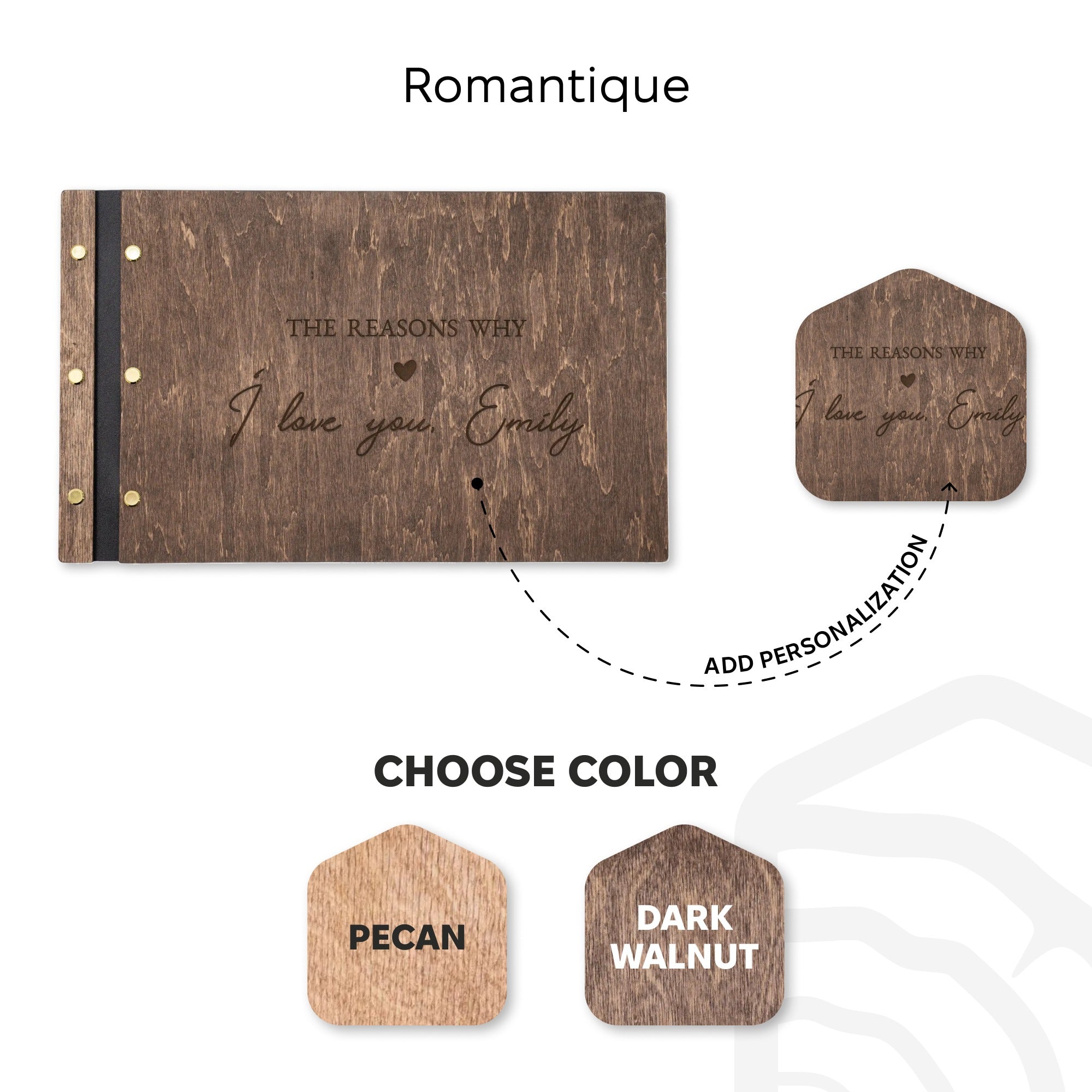 Álbum de madera Corazón