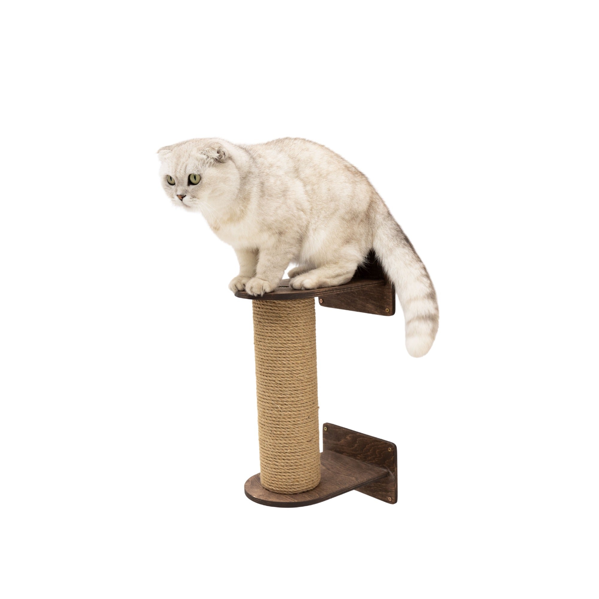 Small Cat Tree – Dark Walnut