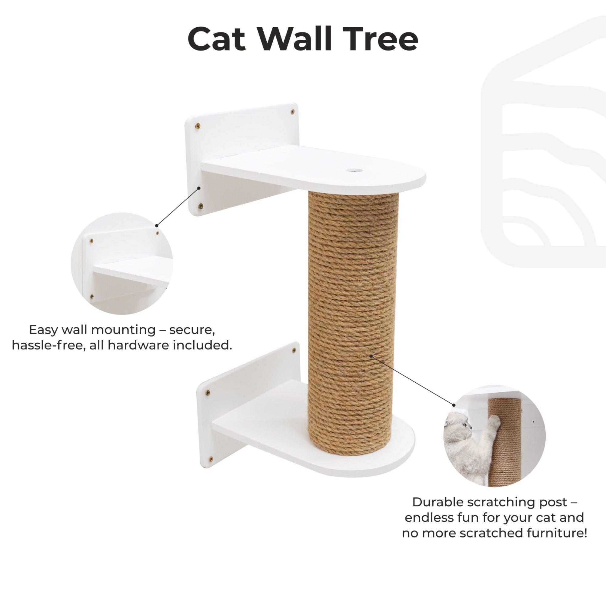 Small Cat Tree – White