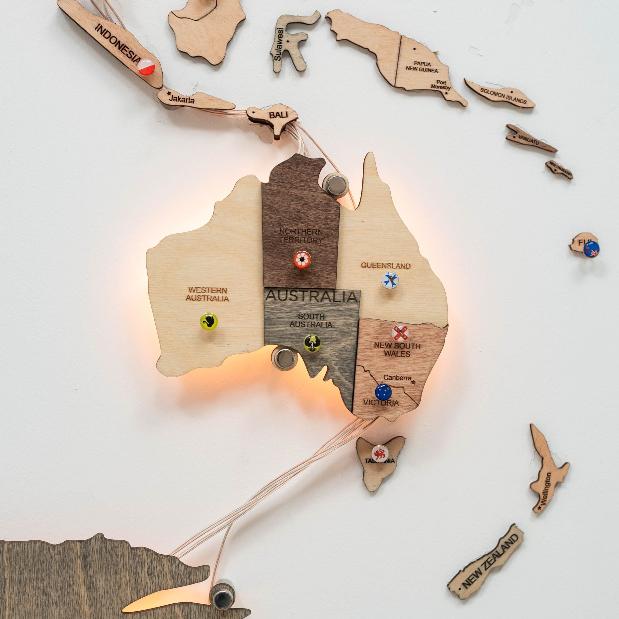 LED  map home decor