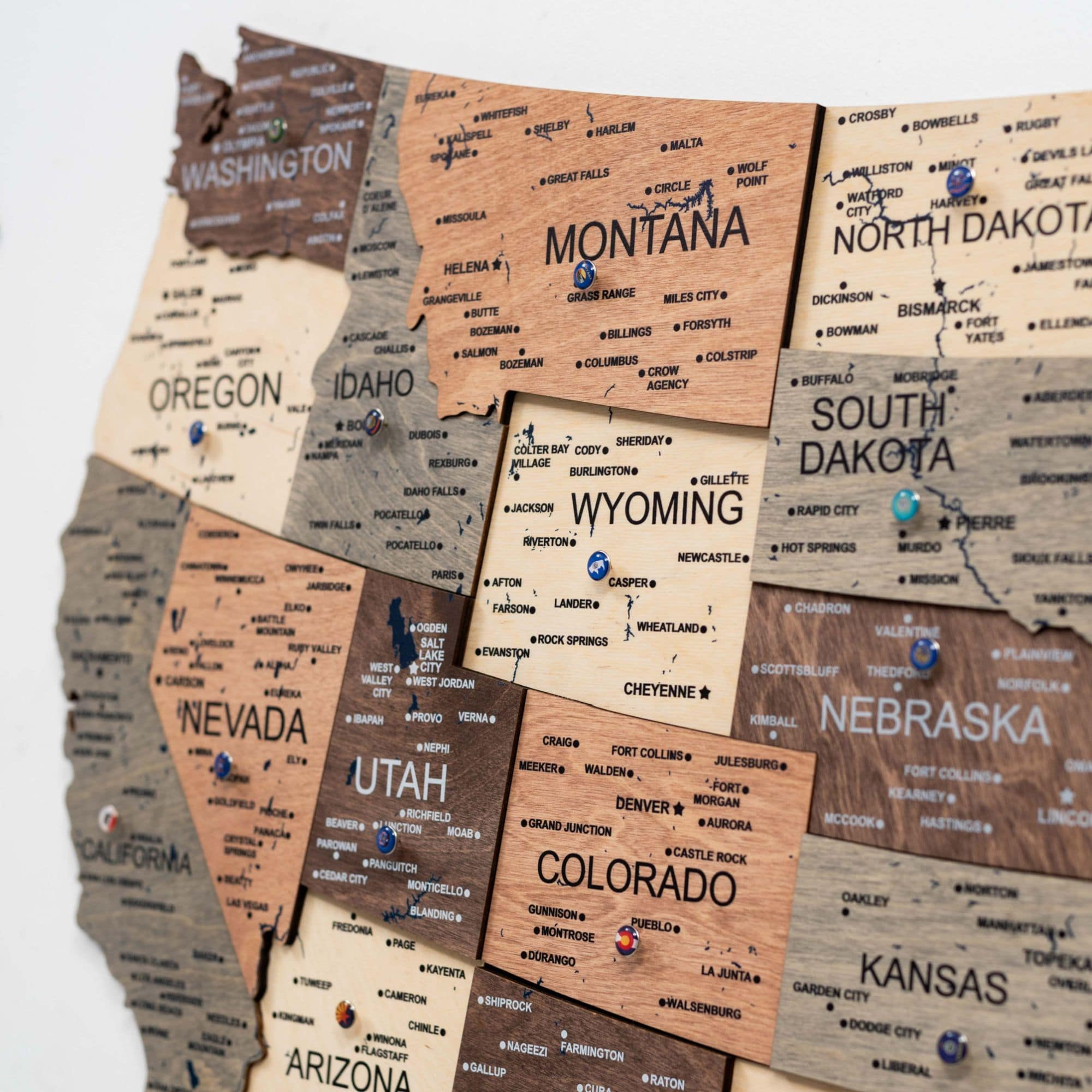 large u.s. wall map