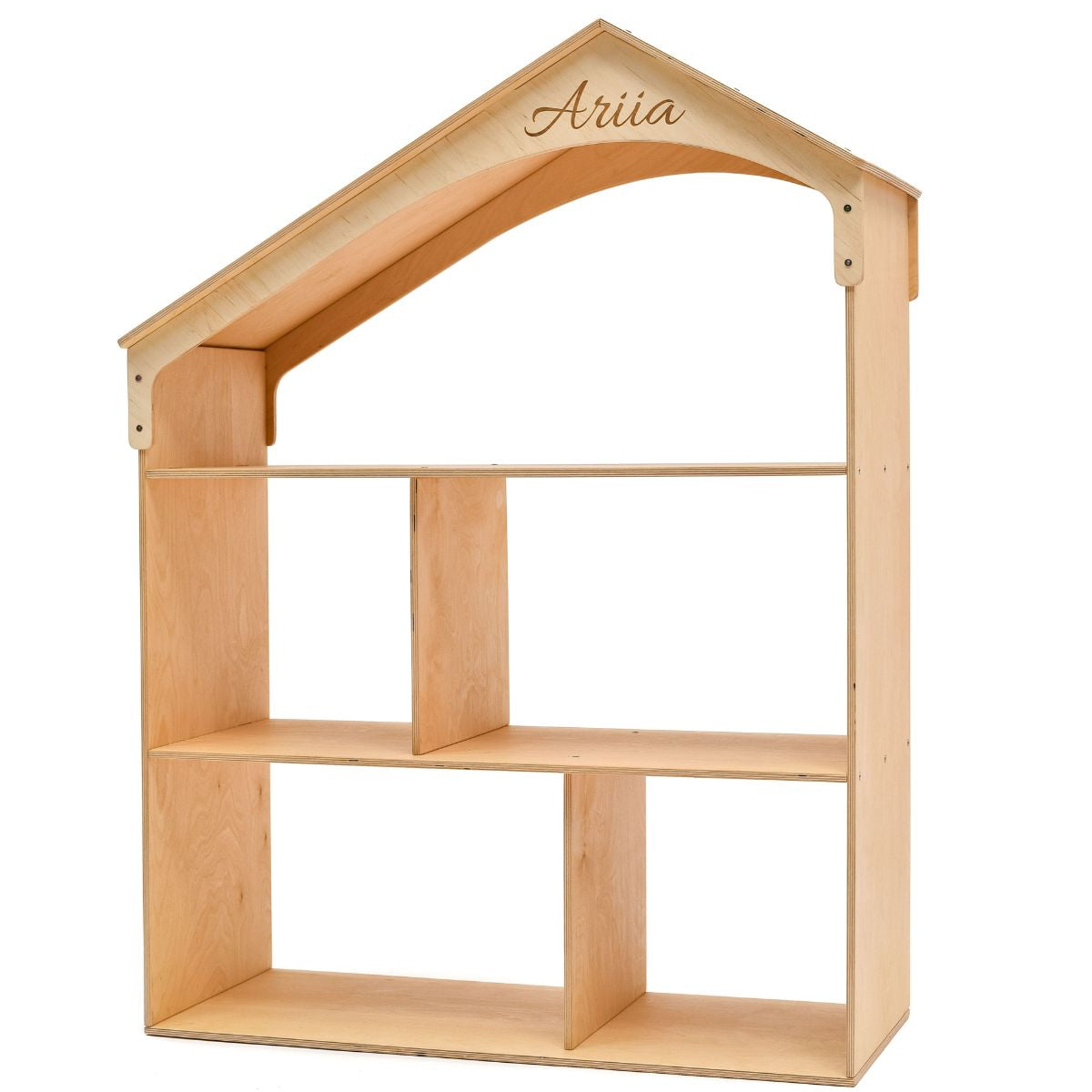 wooden dollhouse bookshelf for kid's nursery