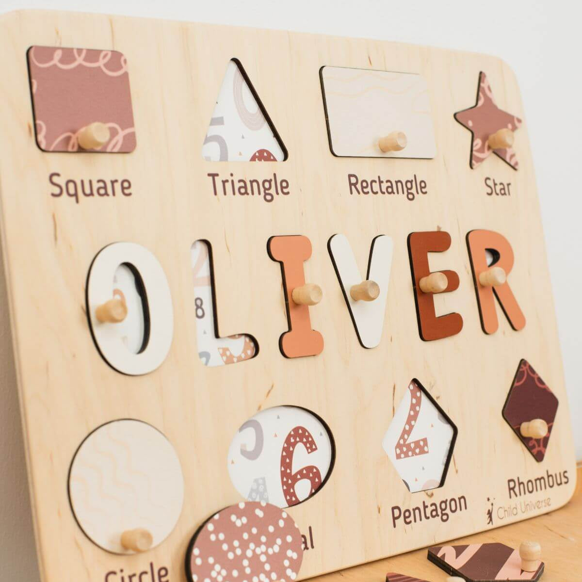 wooden shape puzzle for toddlers