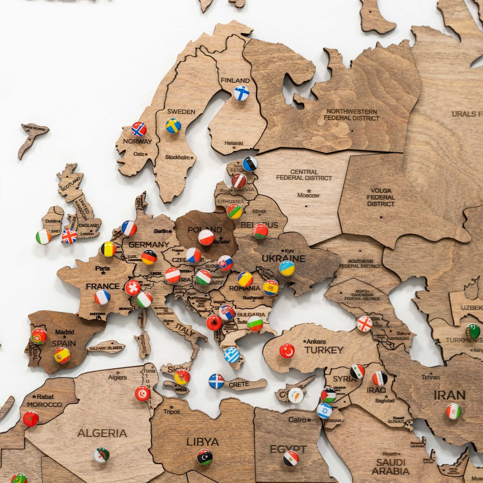 Unveil the Charm of 3D Wood World Maps