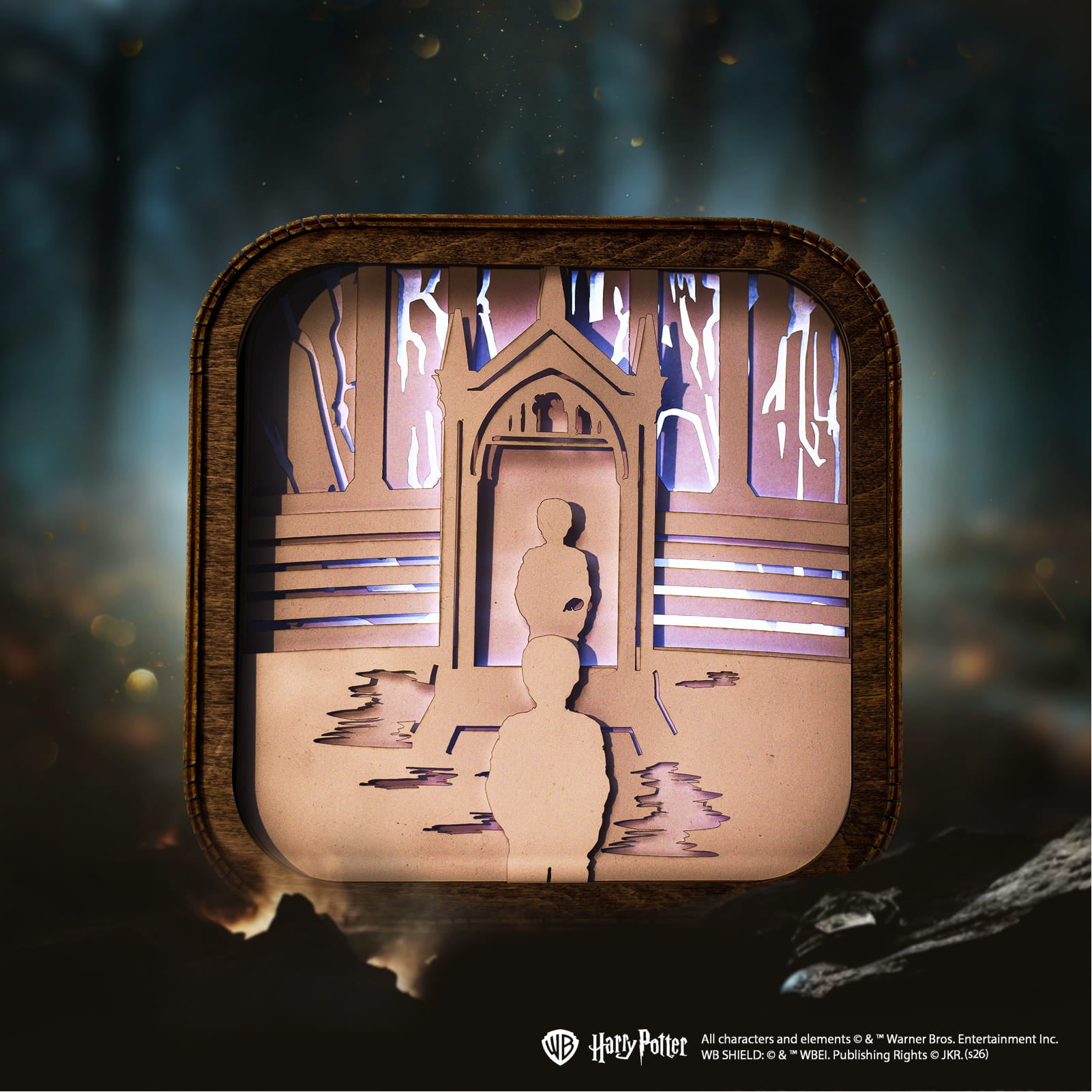 Wooden Paper Night Light - The Mirror of Erised by Enjoy The Wood 