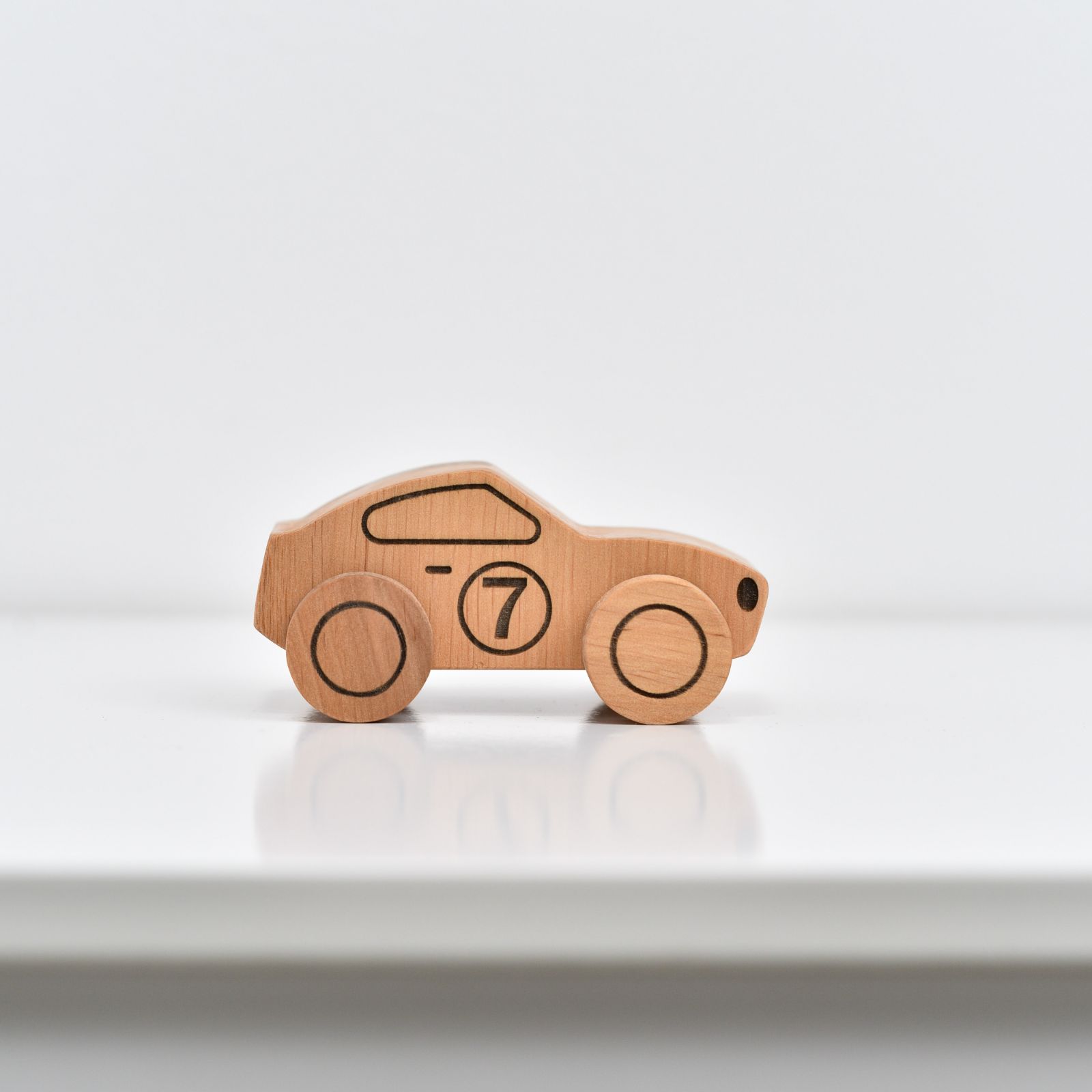 real wooden car