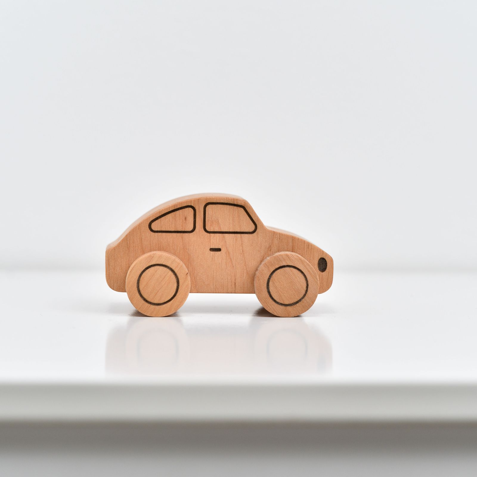 real wooden car
