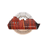 Travel Tracker Cruise Liner 3D Colored Wooden World Map - Urban by Enjoy The Wood 
