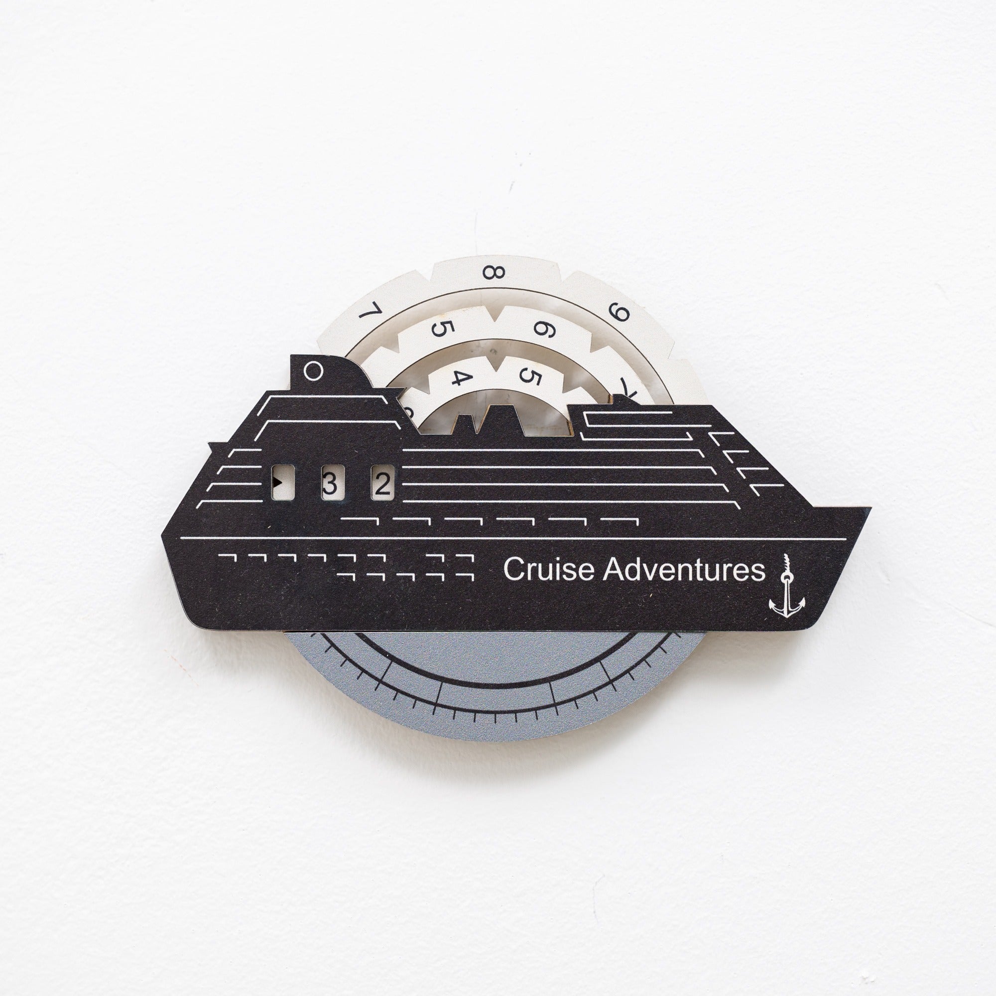 Travel Tracker Cruise Liner 3D Colored Wooden World Map - Nordik