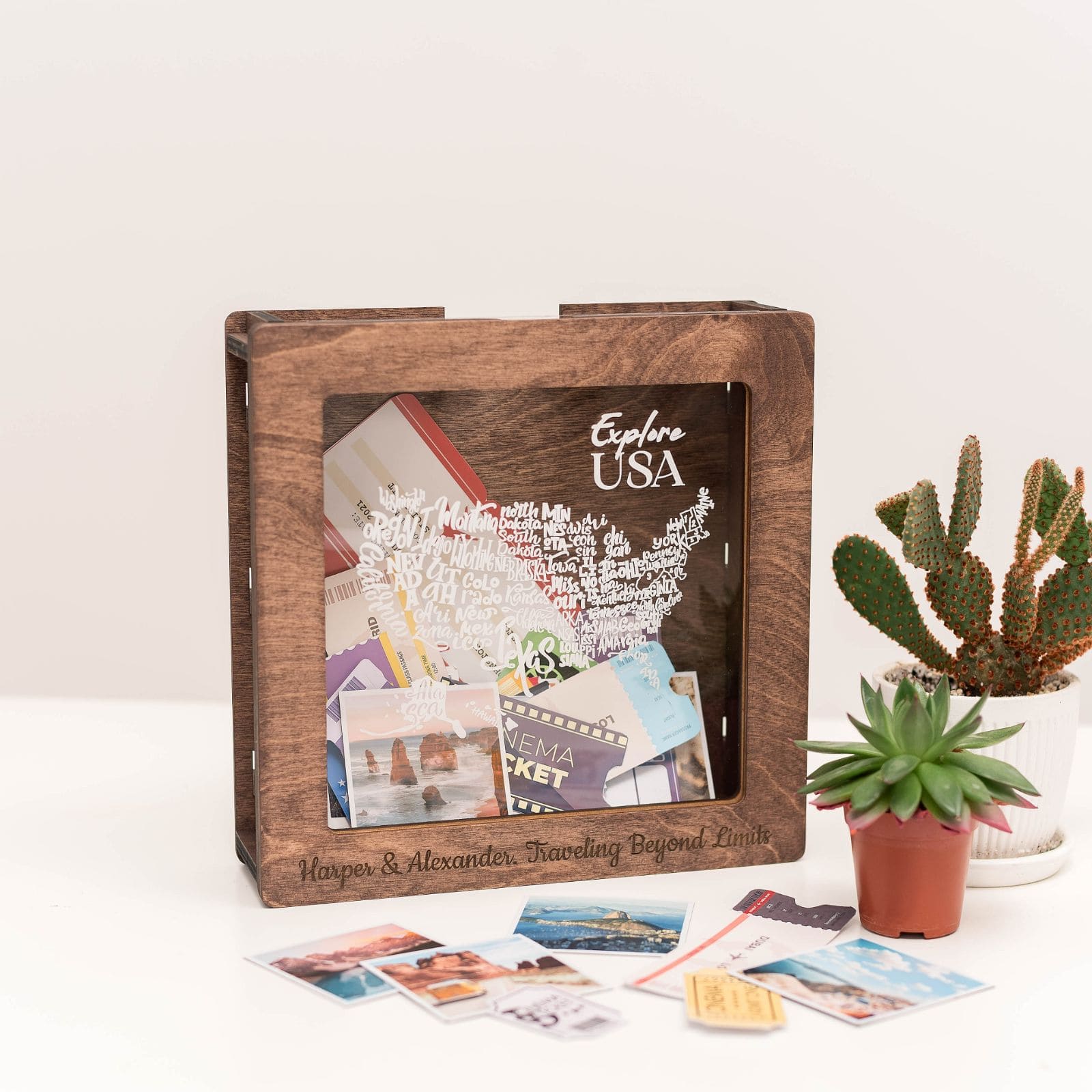 USA Travel Box Dark Walnut • Enjoy The Wood