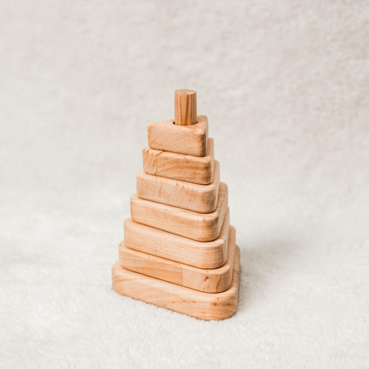 triangle stacking toy 