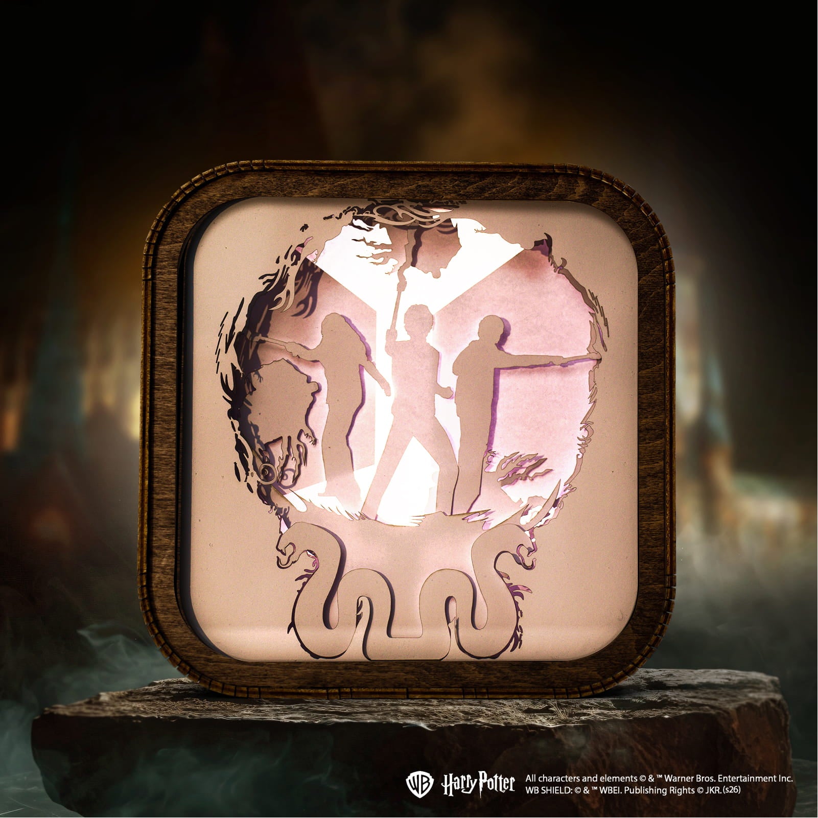 Wooden Paper Night Light - Trio with Wands by Enjoy The Wood 