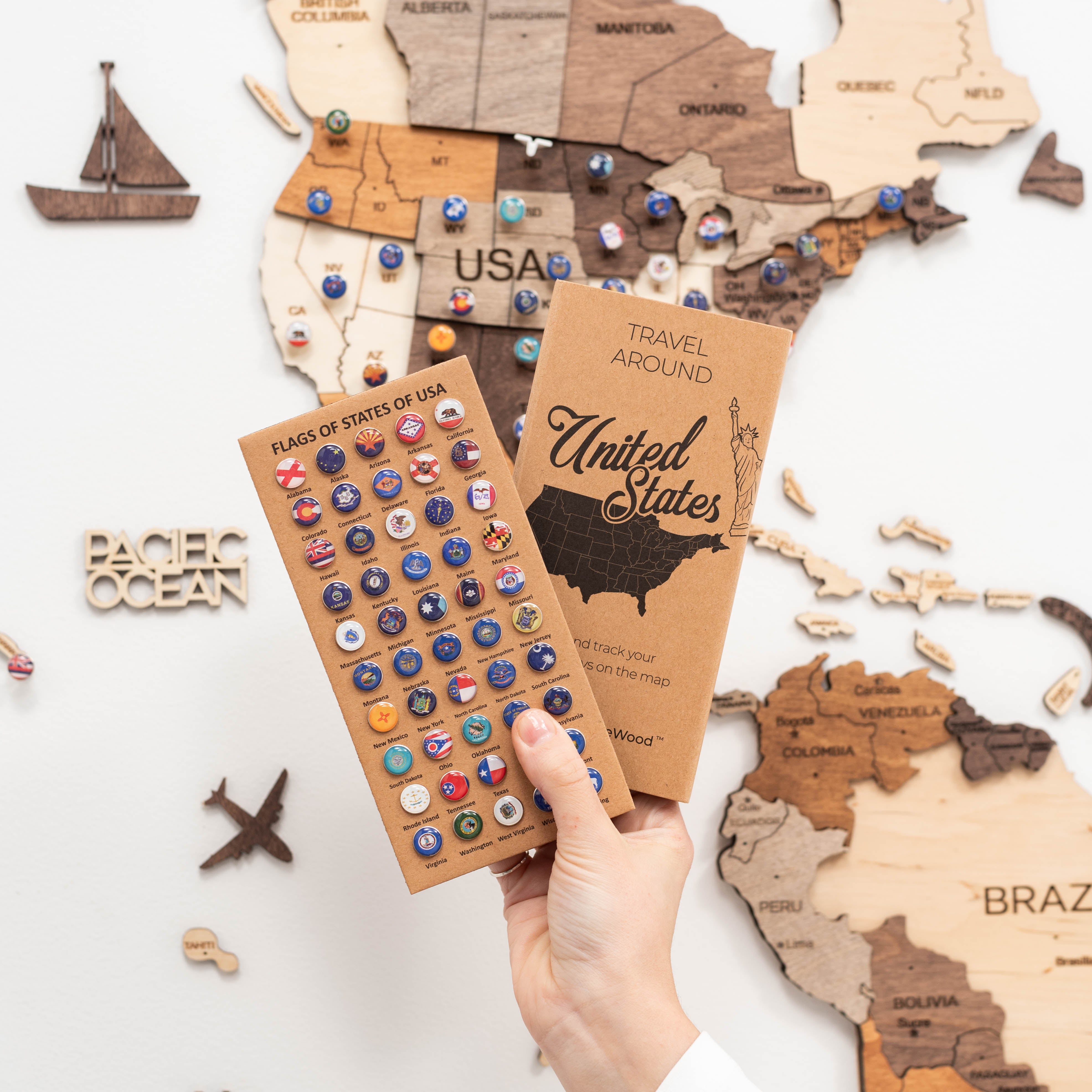 enjoy the wood 国旗　州旗　ピン US Flag Pins from Enjoy The Wood ‣ Good Price, Reviews