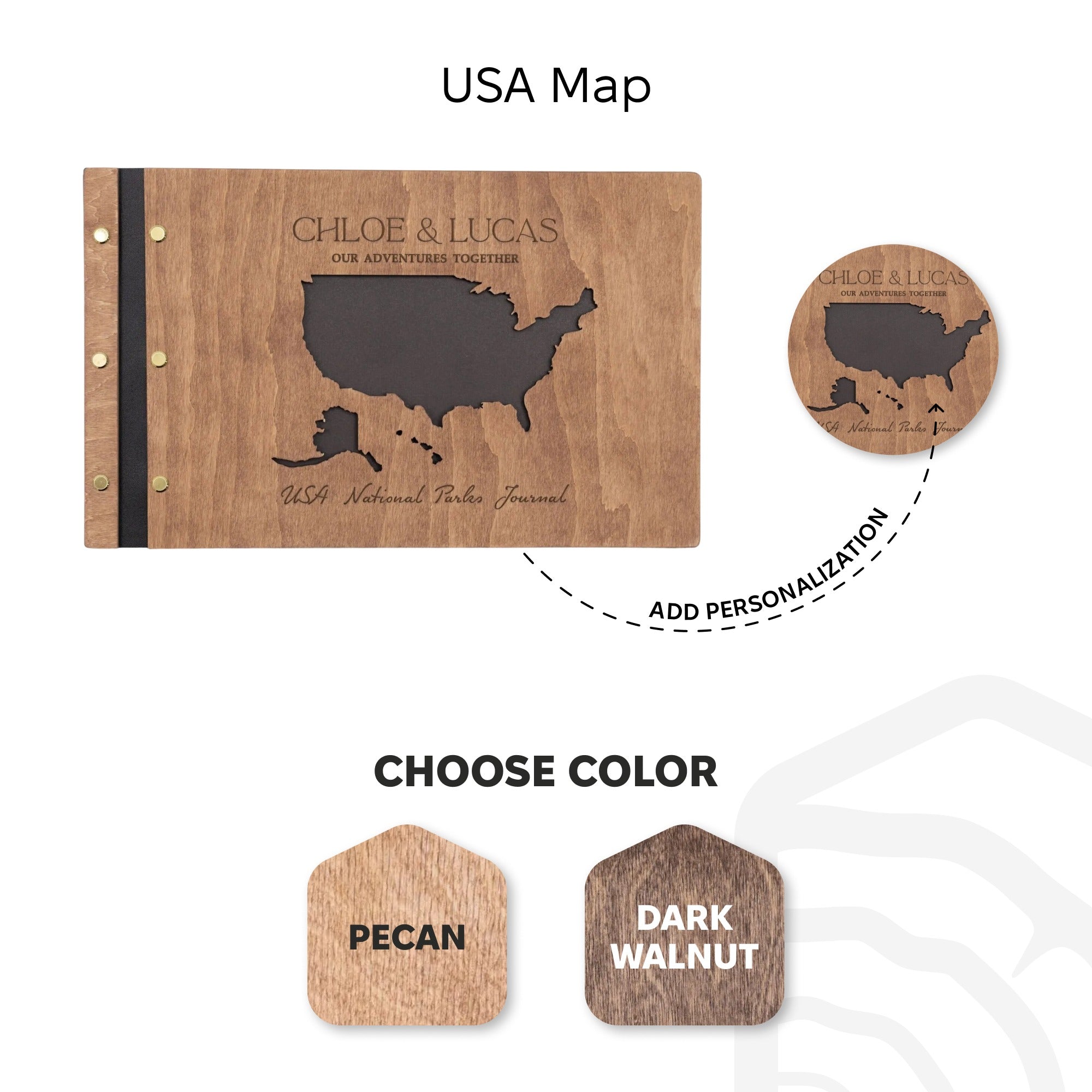 Álbum de madera Corazón