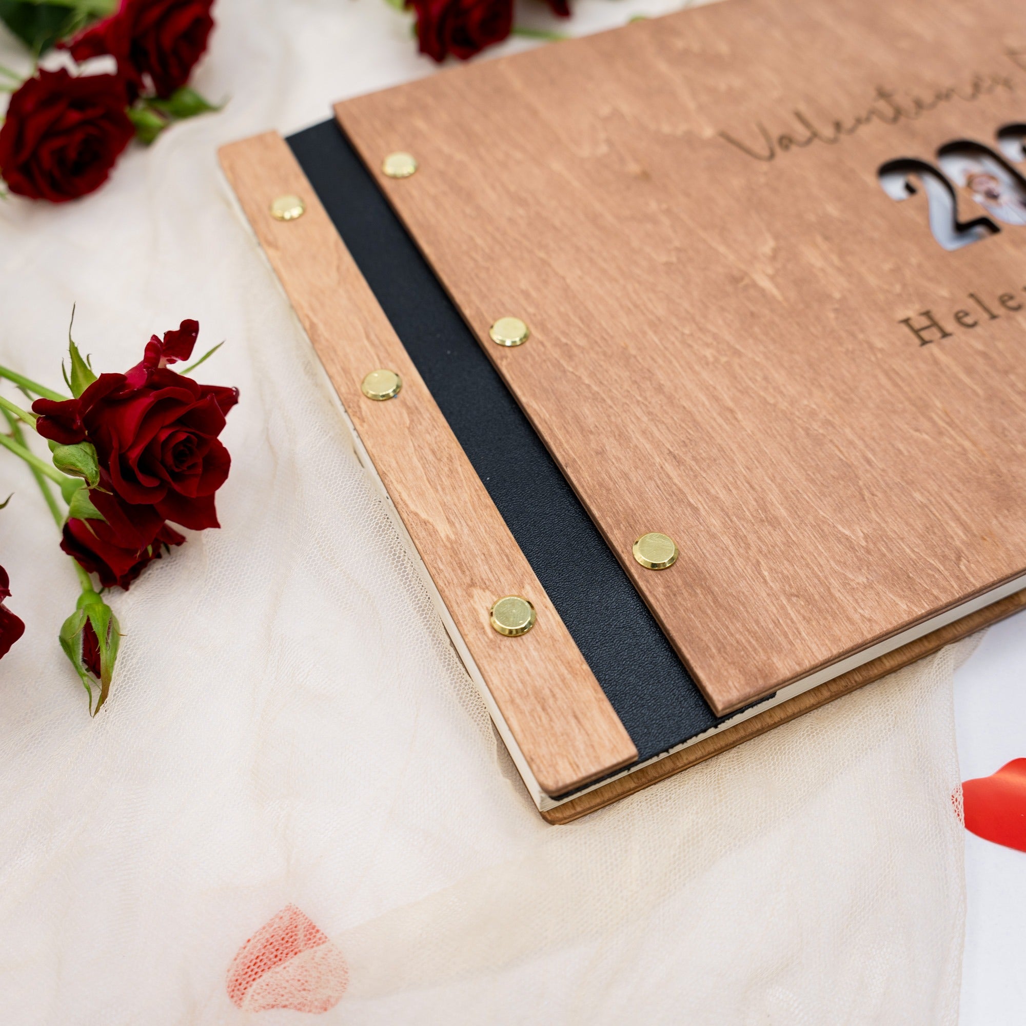 Álbum de madera Corazón