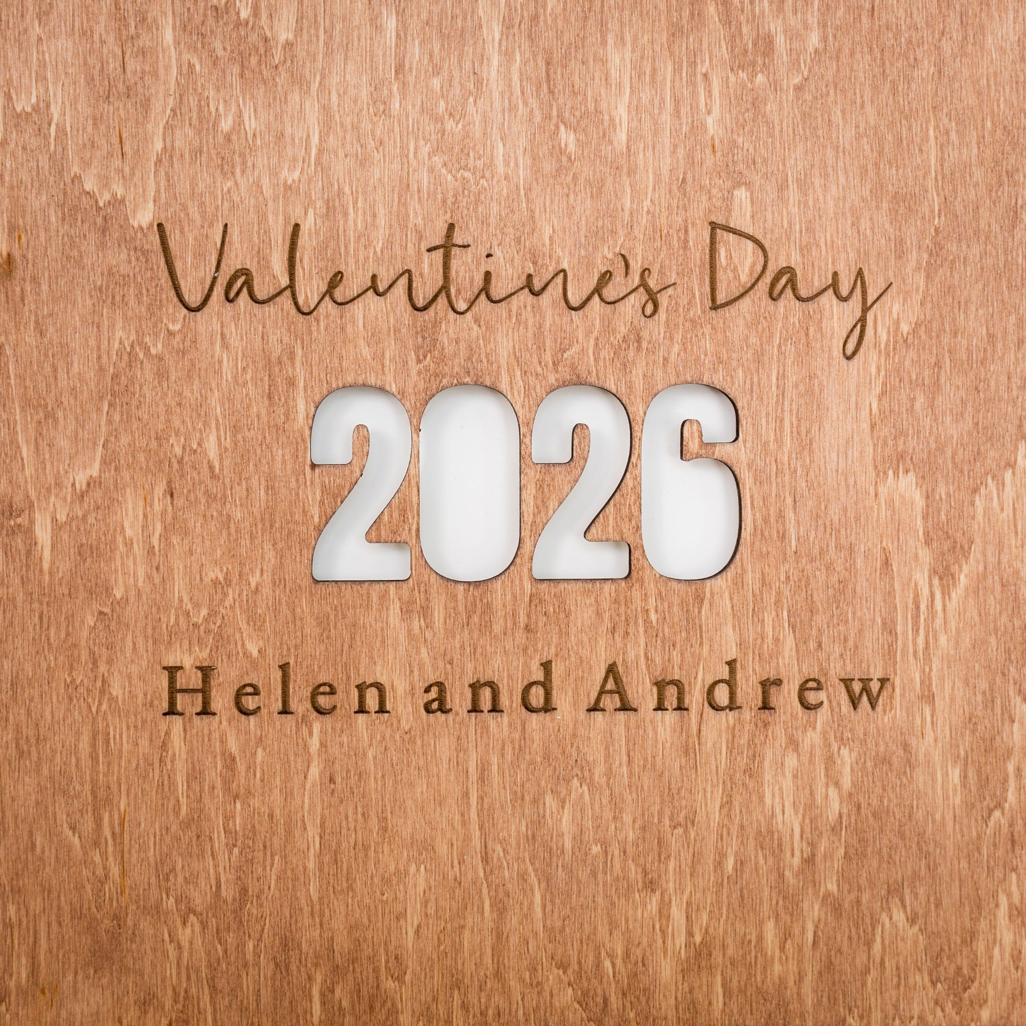 Álbum de madera Corazón