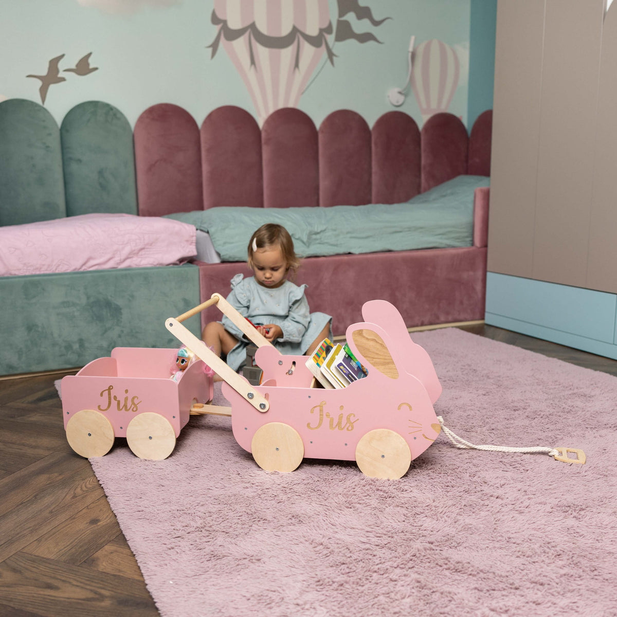 Holzspielzeugwagen - Hase